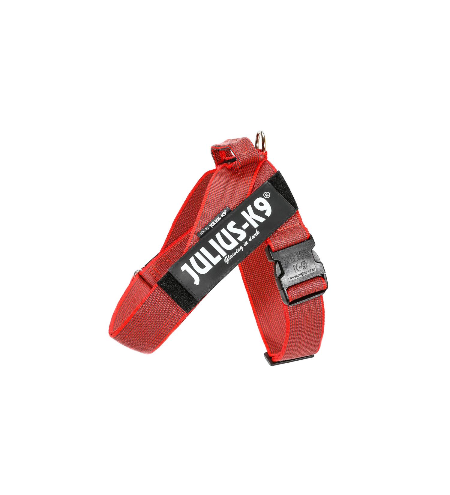 Julius-K9 Red-Grey Belt Harness L/1 | High-Quality Pet Gear for International Shipping - Buy Online on GoSupps.com