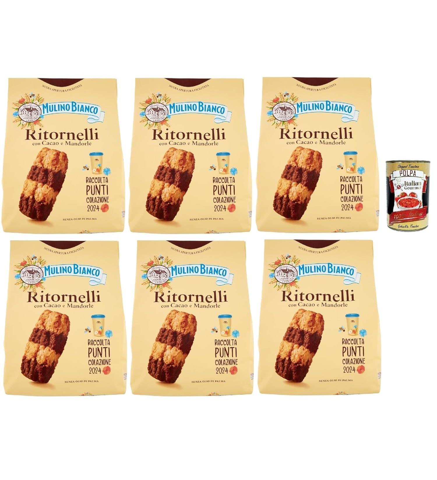  Italian Gourmet E.R. Italian Gourmet Breakfast & Coffee Bundle - 6 x 700g Italian Cookies with Cocoa & Almonds Crispy & Buttered Palm Oil Free Ideal for Drinking + Italian Gourmet Polpa 400g - Buy Online on GoSupps.com