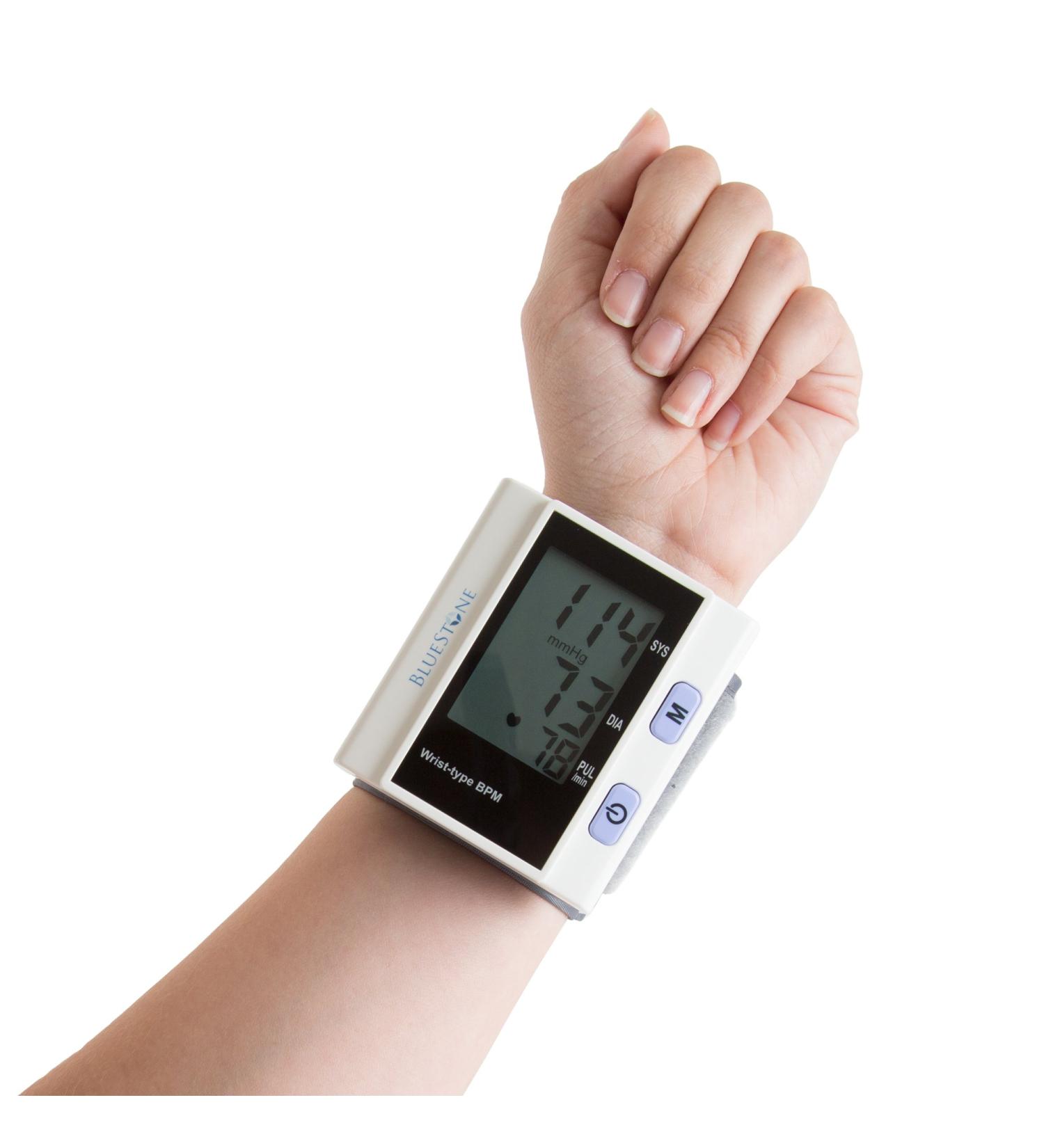 Bluestone Automatic Wrist Blood Pressure Monitor with Digital LCD Display - Fast BP & Pulse Monitoring - Buy Online on GoSupps.com