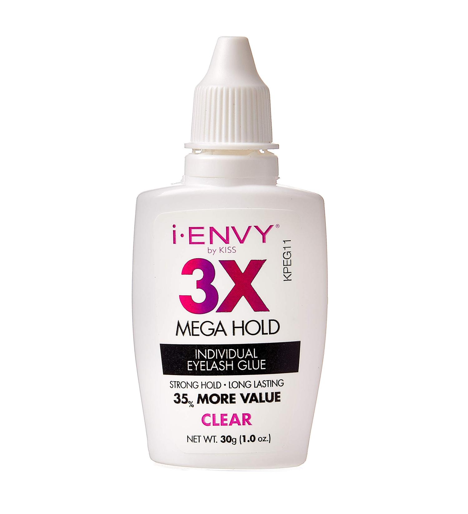 i-ENVY by Kiss Mega Hold Eyelash Glue 3 Pack - Transparent - Long-Lasting & Waterproof - International Shipping Available - Buy Online on GoSupps.com