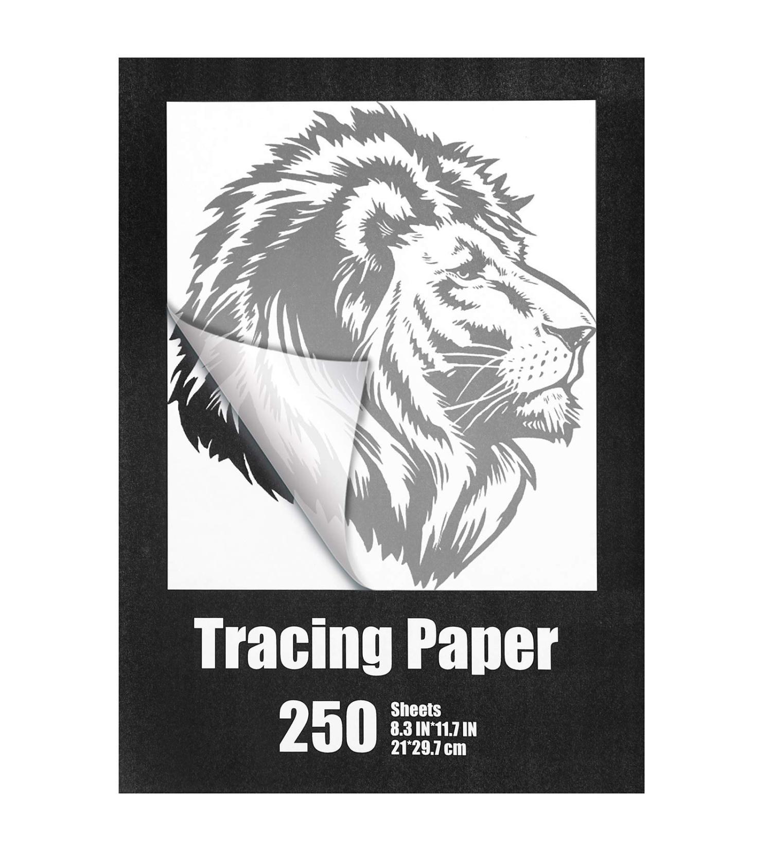 250 Sheets A4 Tracing Paper for Drawing Light Up Tracing Paper Pad Translucent Paper Sketching Tracing Paper for Kids Pencil Marker Ink DIY Crafts Painting Works - Buy Online on GoSupps.com