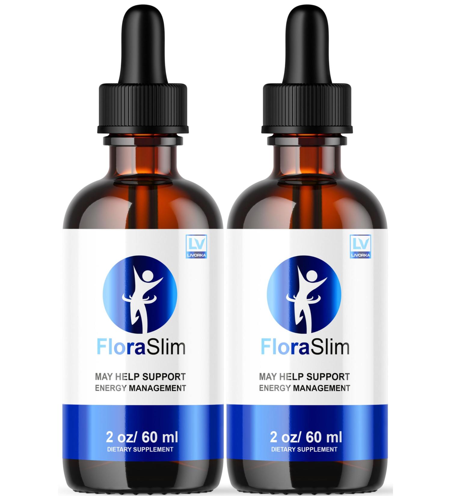 FloraSlim Drops (2 Pack) - All Natural Advanced Formula for Weight Loss | 60 Days Supply & Reviews - Buy Online on GoSupps.com