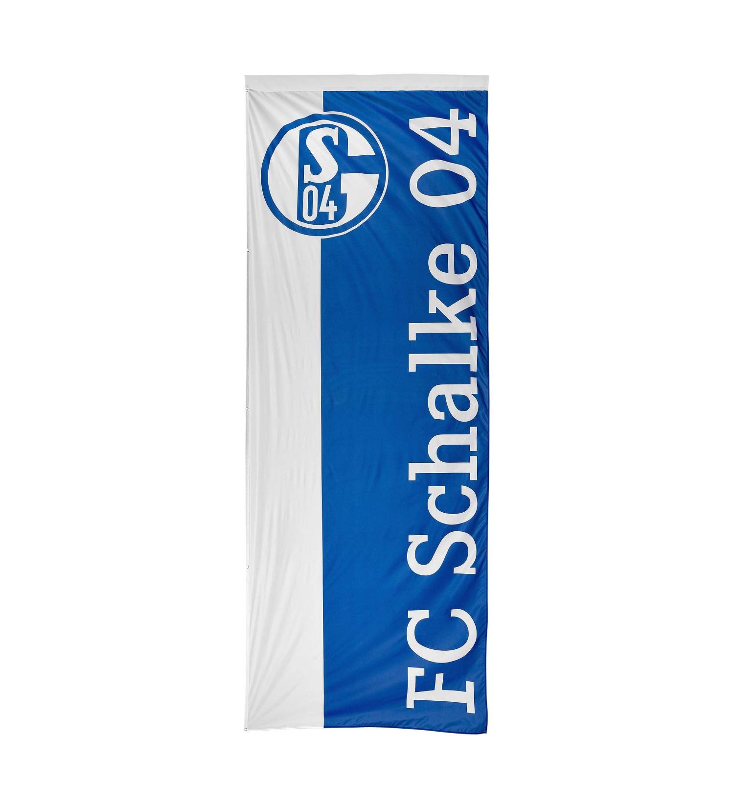 FC Schalke 04 hoist flag flag blue white 150x400 cm 10430