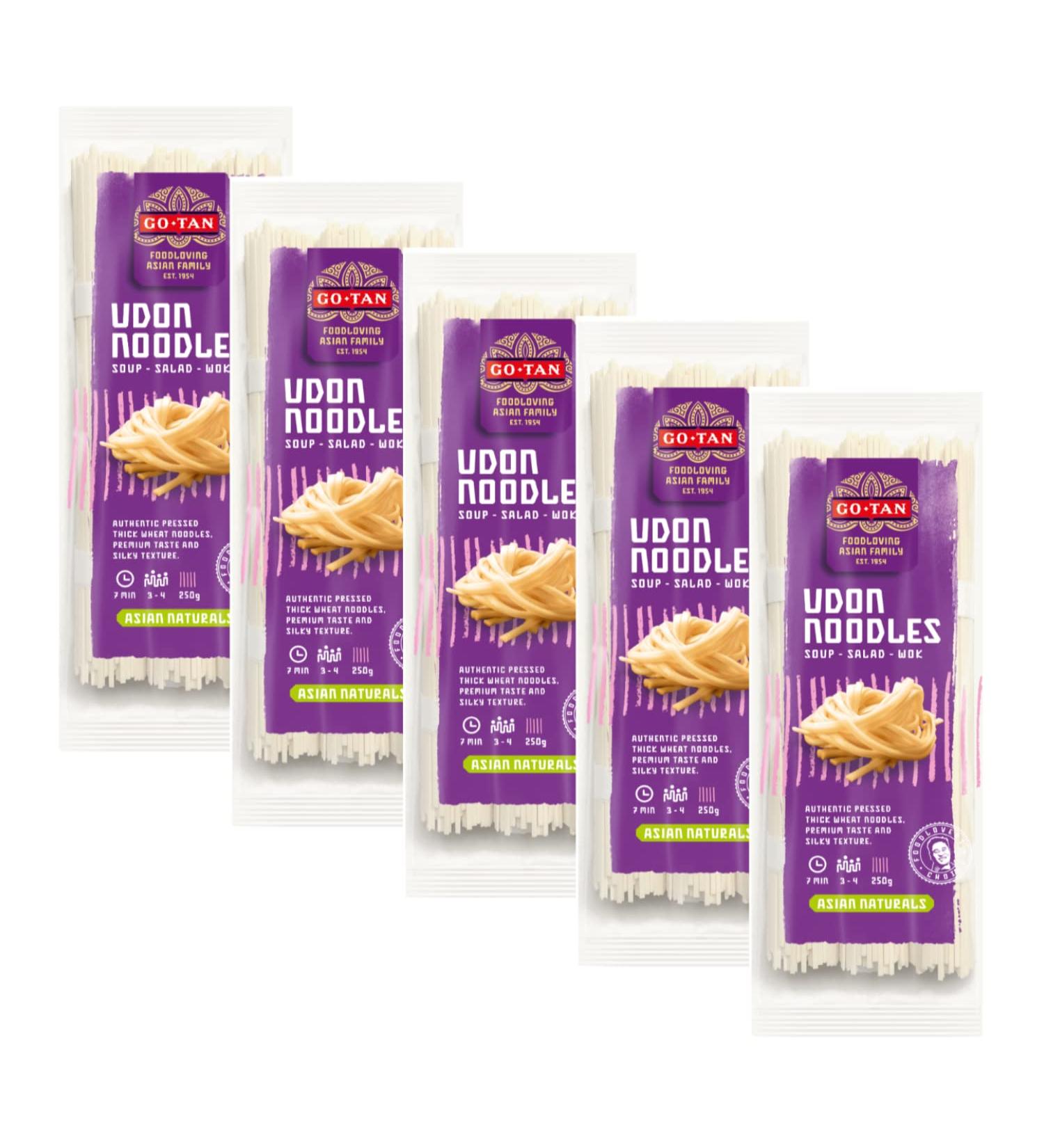  ANTICO CAFFE' NOVECENTO Aller-Tan | Japanese Udon Noodles | Japanese Pasta | Soft Wheat Flour - 5 x 250g - Buy Online on GoSupps.com