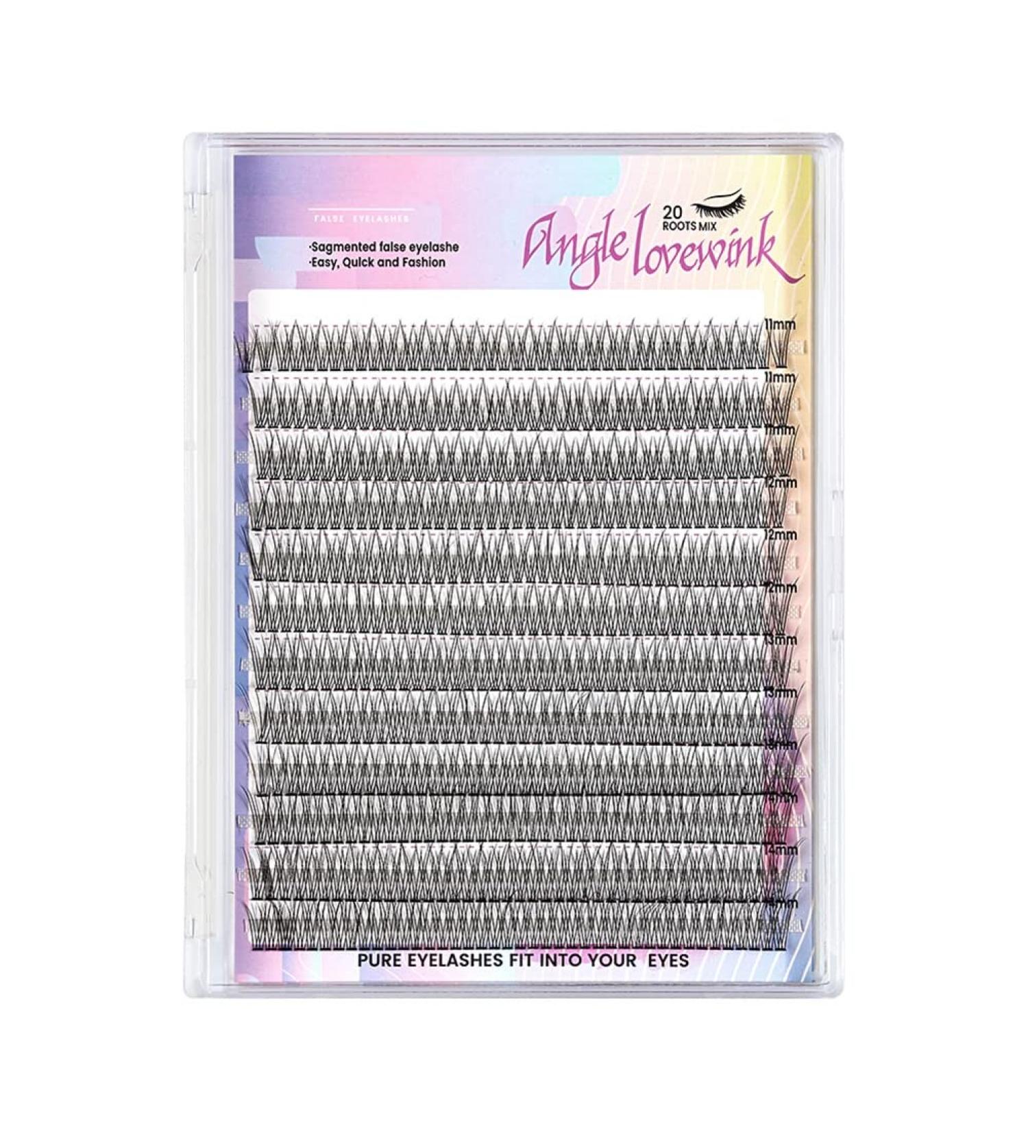 Natural C Curl Individual Lashes 11-14mm | DIY Eyelash Extension Clusters A2 | False Lashes Extension - Buy Online on GoSupps.com