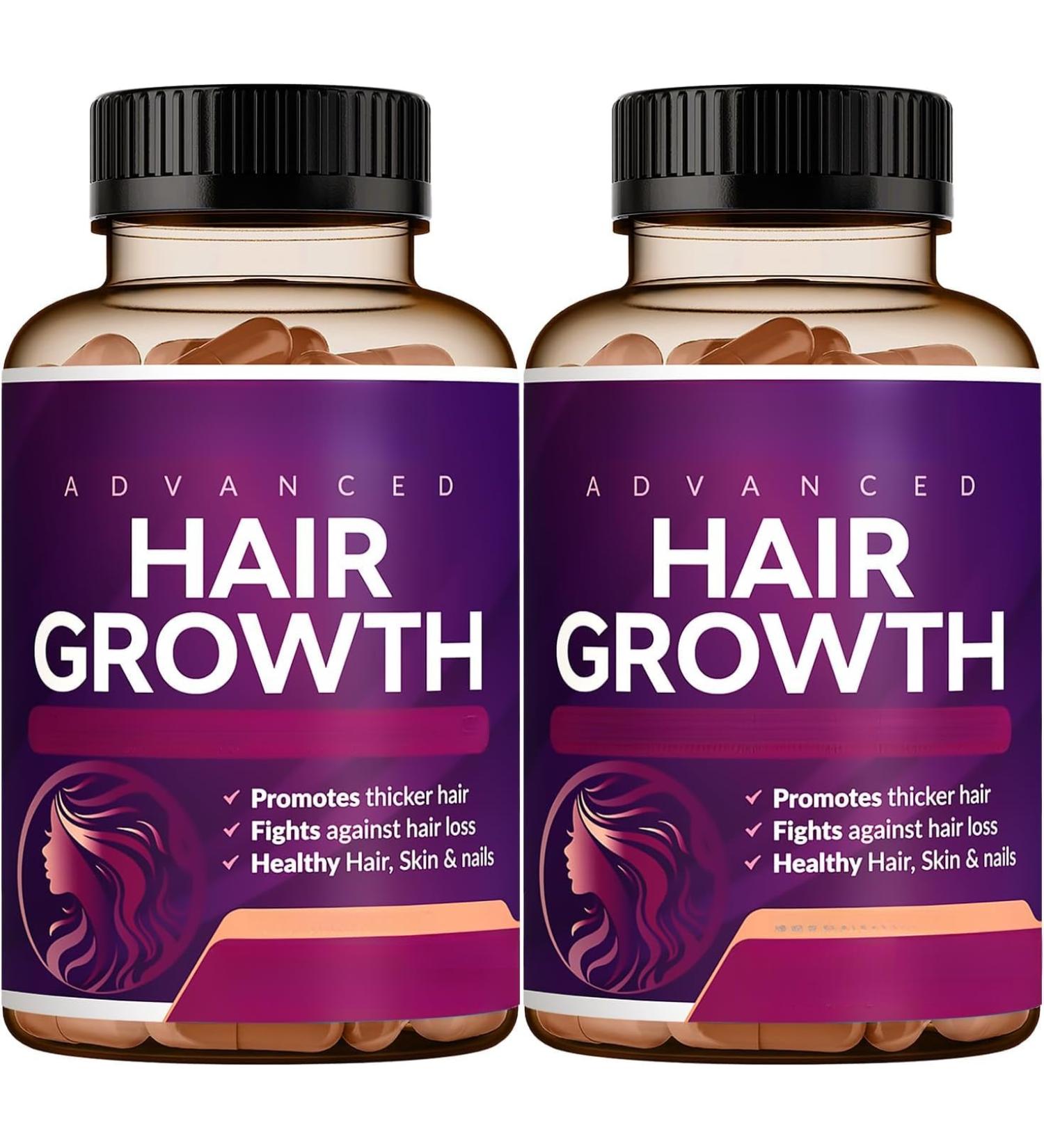 Vitamines pour la croissance des cheveux pour les femmes | Biotine Collag ne Saw Palmetto | Des cheveux une peau et des ongles plus sains | Peut arr ter la perte de cheveux (paquet de 2) - Buy Online on GoSupps.com