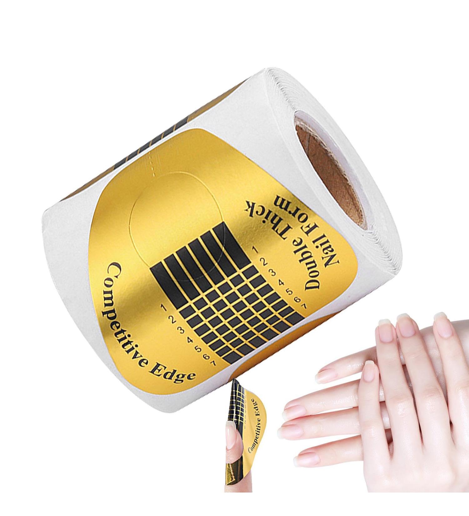 Nail Forms for Acrylic Nails - Horseshoe Shaped Nail Extension Stickers with Numbers Marked Nail Tape for Professional Use Nail Shaper for Nail Art DIY Nail Extension Tips Buogint Horseshoe Paper Holders 100 Pieces - Buy Online on GoSupps.com