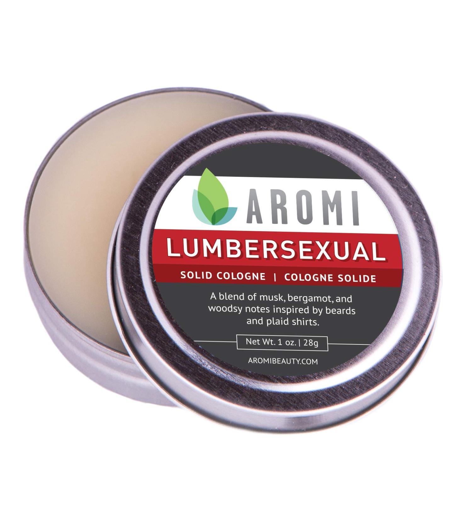 Aromi Solid Cologne | Cashmere Woods and Musk Scent Powdery Fragrance Musk Travel Alcohol-Free Concentrated Wax-Based Scent Men's Stocking Stuffer Gift (Lumbersexual) - Buy Online on GoSupps.com