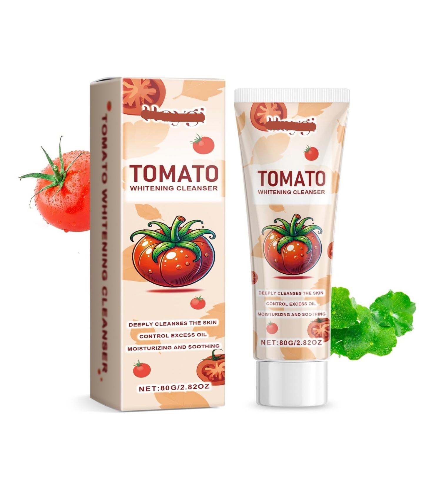 Nettoyant Visage La Tomate - Nettoyage En Profondeur Et Douceur Contr le Du S bum claircit Peau limine Les Impuret s Le Maquillage Convient Tous Types De(2PCS) - Buy Online on GoSupps.com