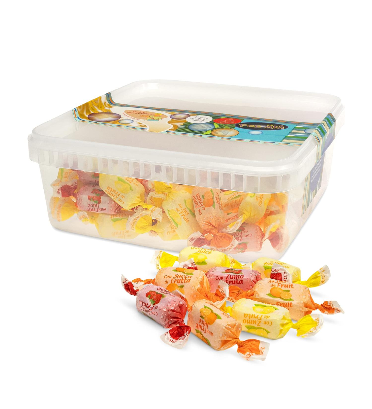 Buy Sugar-Free Fruit Juice Tape Candy Box - Kaubonbons | Large 500g Pack - Lemon Orange Strawberry - Perfect for Birthdays | International Shipping - Buy Online on GoSupps.com
