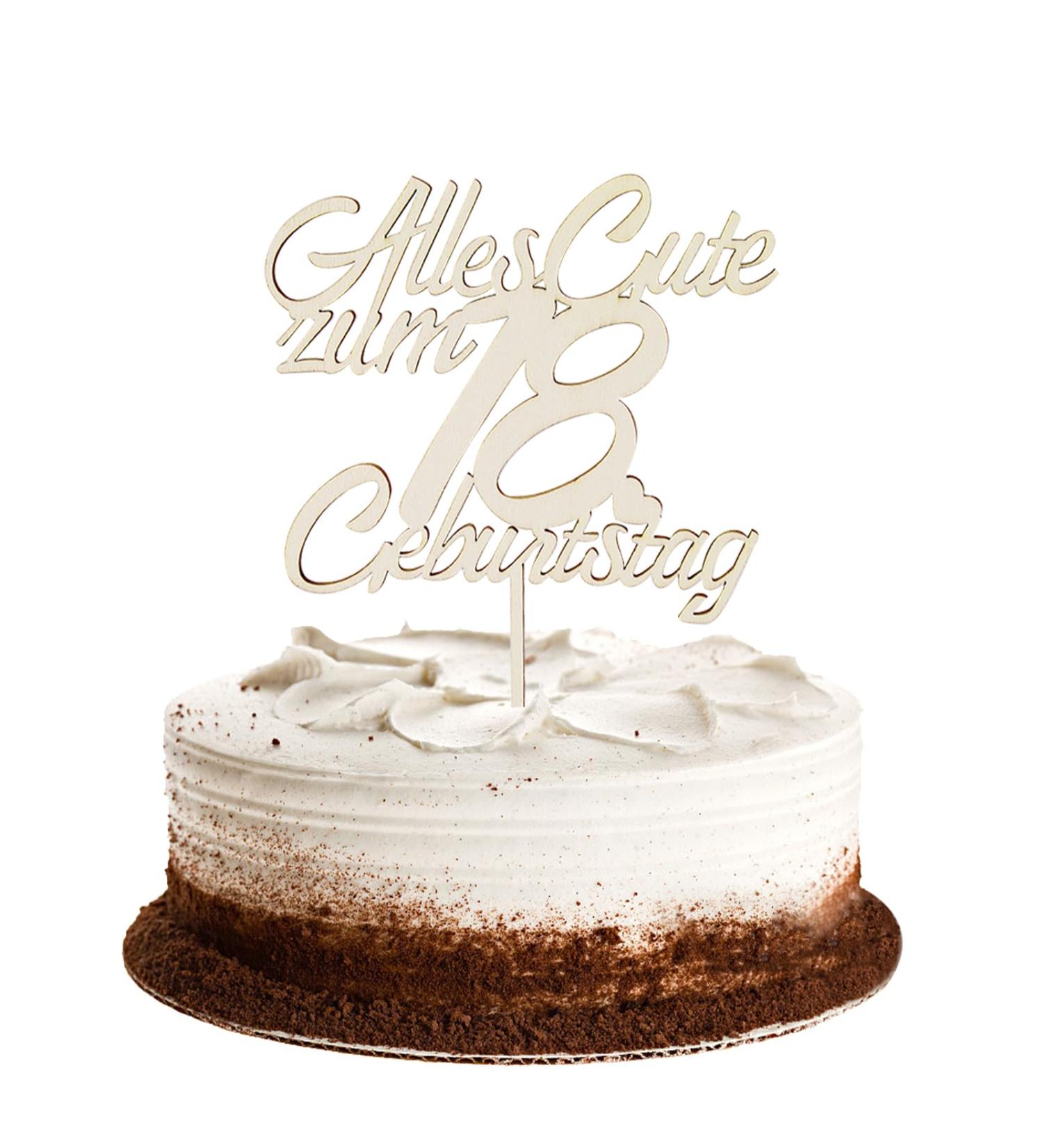 Golddrock 18th Birthday Cake Topper & Deco | Perfect Decorations for Boys & Girls | Elegant 18th Birthday Party Supplies - Buy Online on GoSupps.com