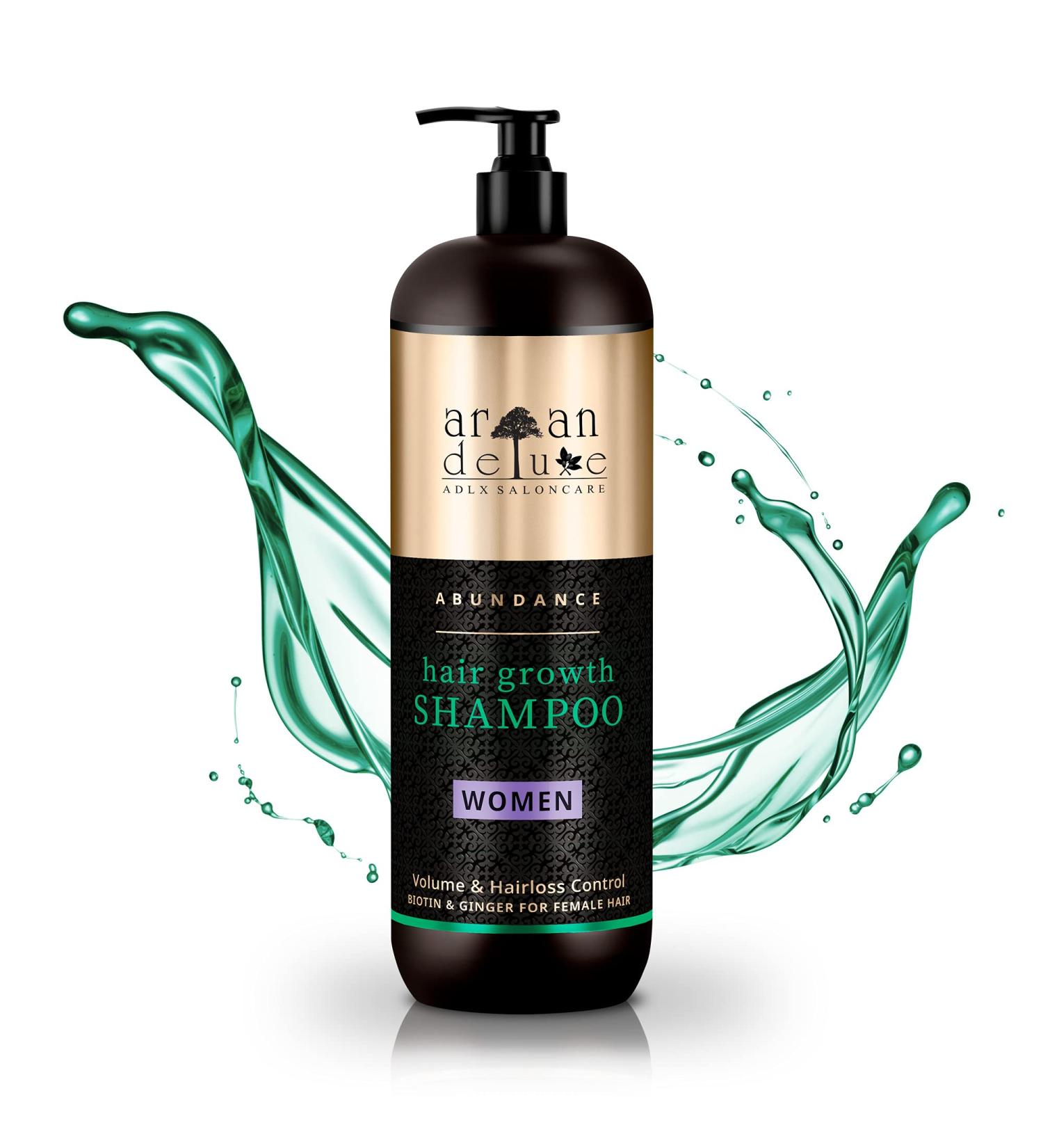 Argan Deluxe ADLX Saloncare Hair Wax Shampoo for Women - Anti-Hair Loss & Volume Boost | 1L - Lavender & Argan Oil Enriched - Buy Online on GoSupps.com