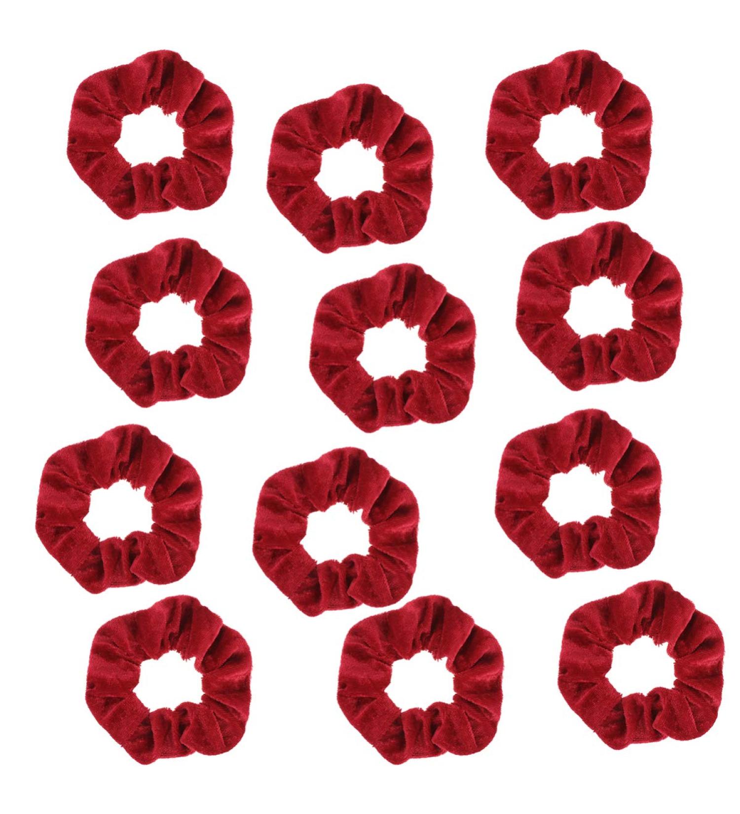 Lurrose 12Pcs Red Christmas Hair Ties for Women & Girls | Elastic Ponytail Holders & Hair Jewelry - Perfect Holiday Accessory - Buy Online on GoSupps.com