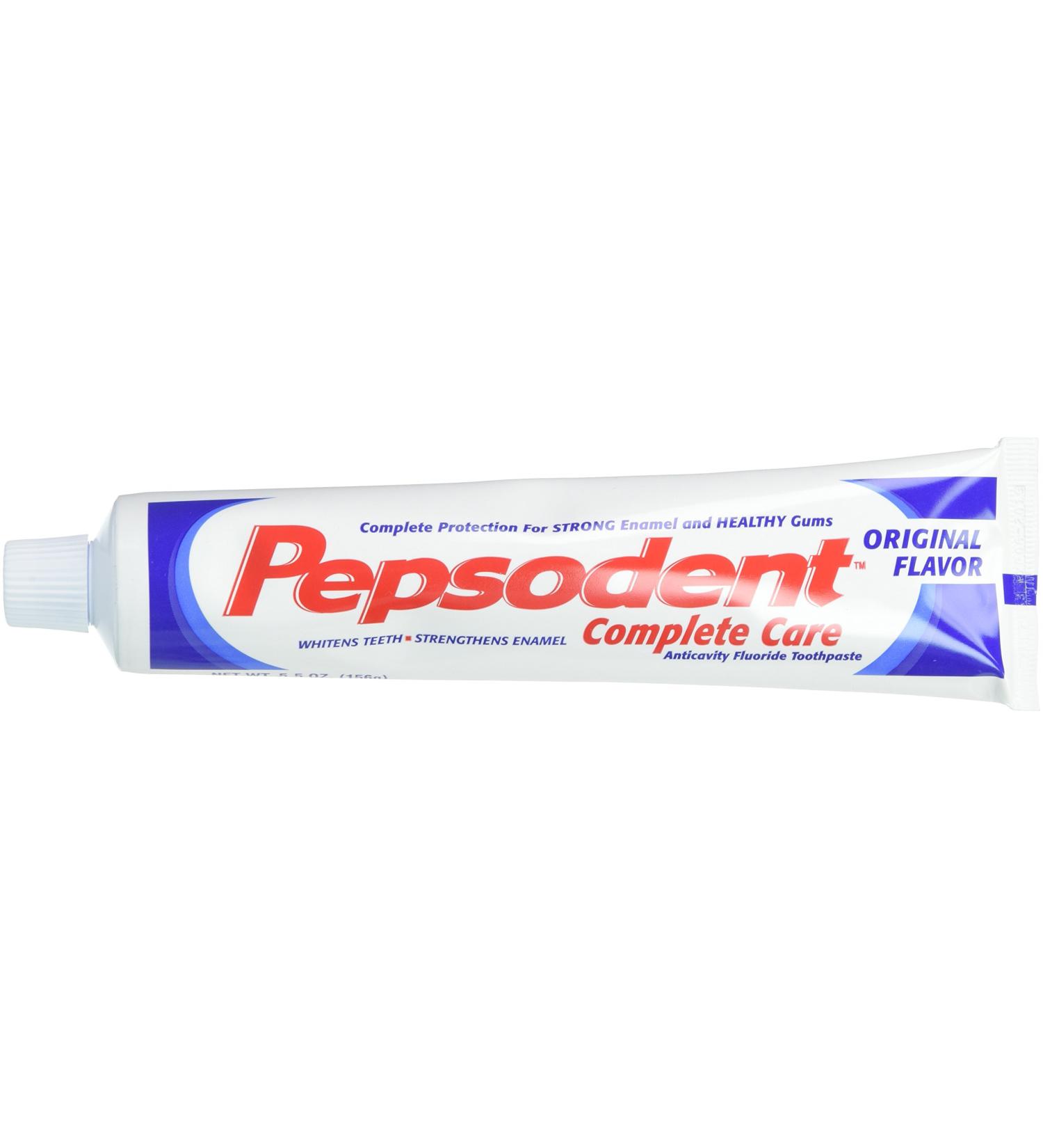 Pepsodent Complete Care Anticavity Fluoride Toothpaste Original 5.5 Ounce (Pack of 6)