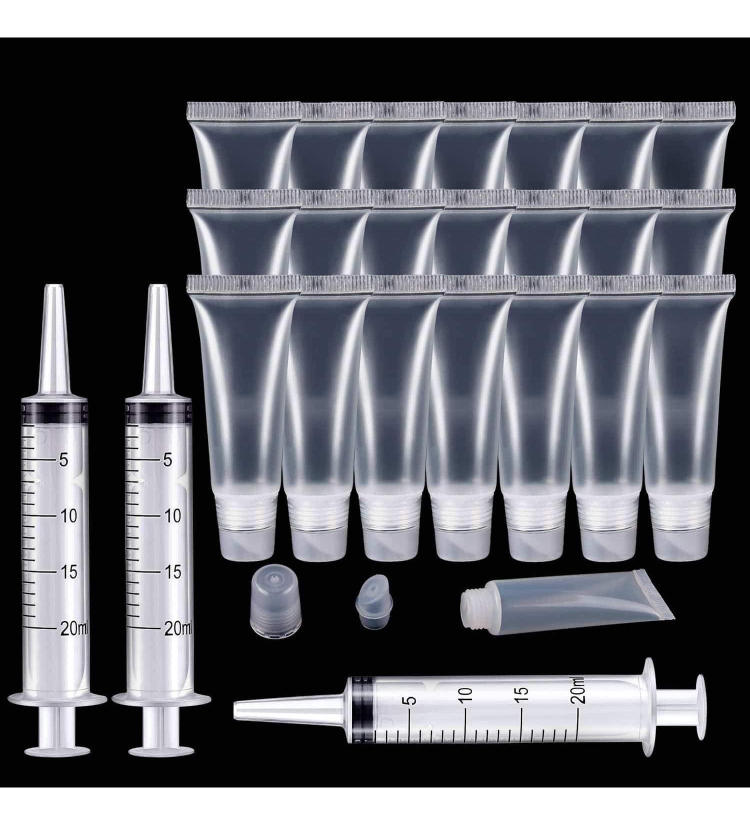 Rolybag 10ml Lip Gloss Empty Tubes Containers - 22 Pack | Refillable Squeeze Tubes for DIY Cosmetics - 25 Count - Buy Online on GoSupps.com