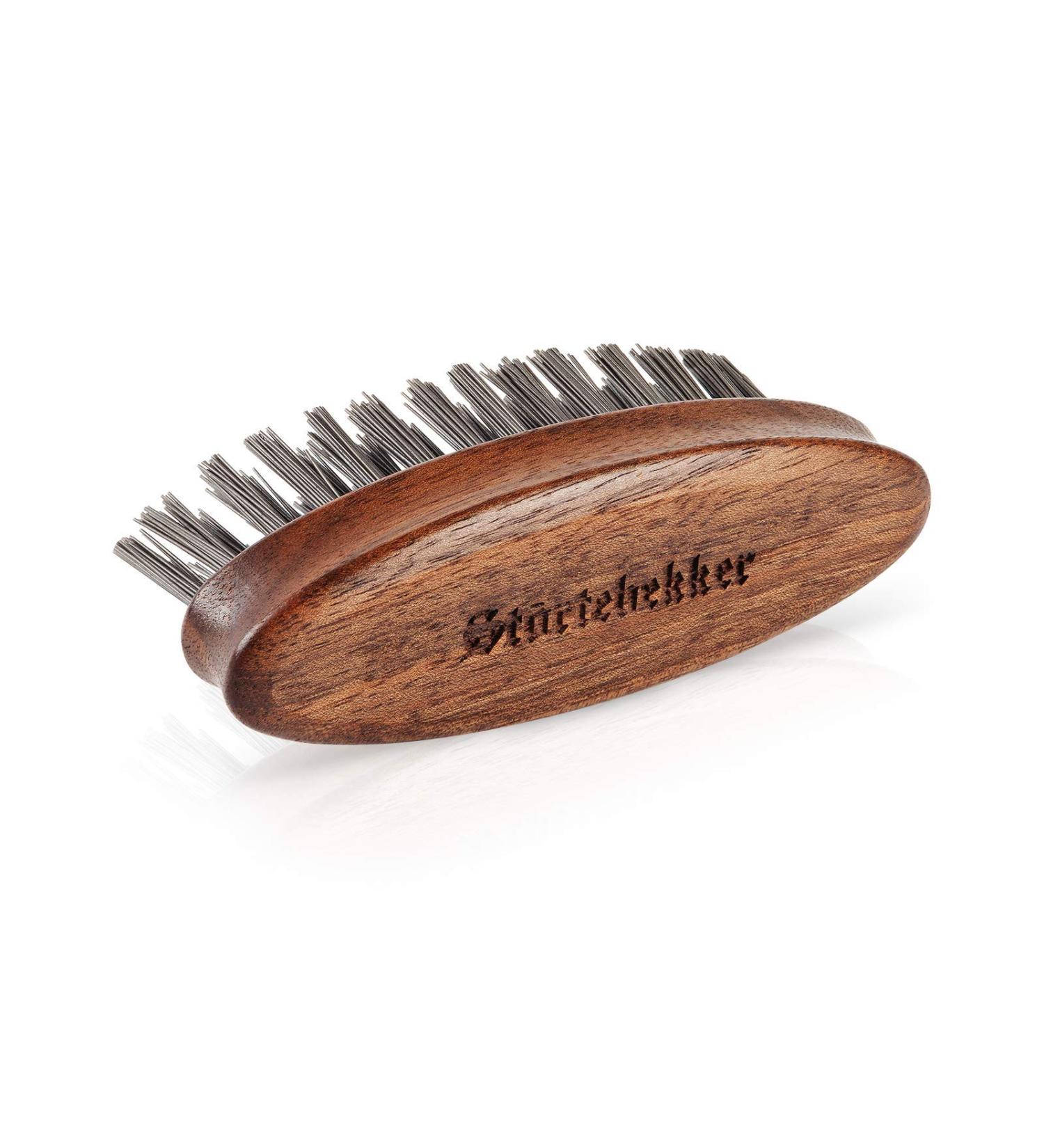 St rtebekker Premium Beard Brush - Made in Germany | Sustainable Bionifil Bristles | Prevents Itching & Shapes Your Beard | Nussbaumholz - Klein Size - Buy Online on GoSupps.com