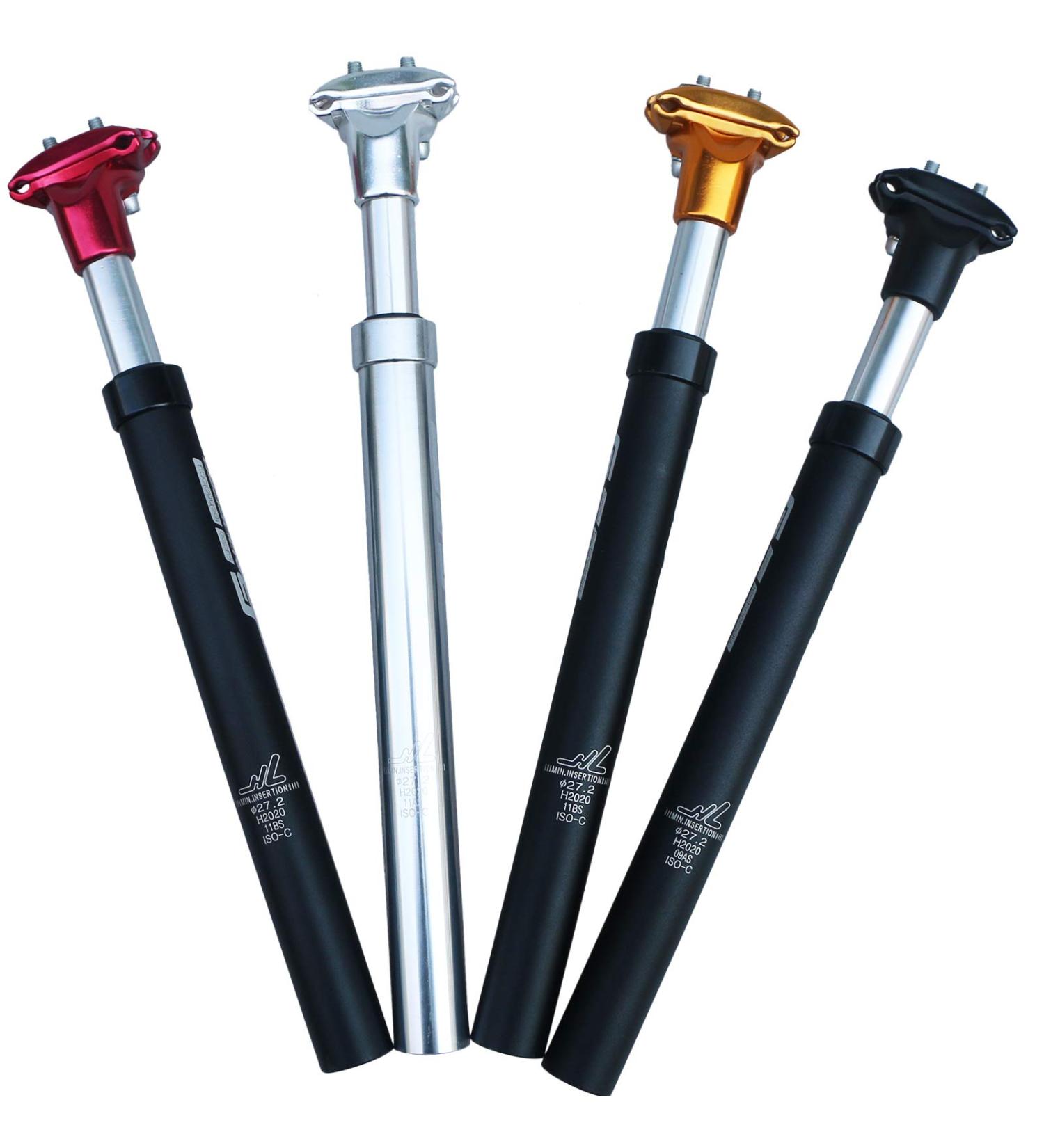 GANOPPER Suspension Seat Post Alloy | Adjustable Seatpost | Black 27.2*350mm | 14mm Offset | 28.6 30.0 30.4 30.9 31.6 33.9 34.9 Sizes - Buy Online on GoSupps.com