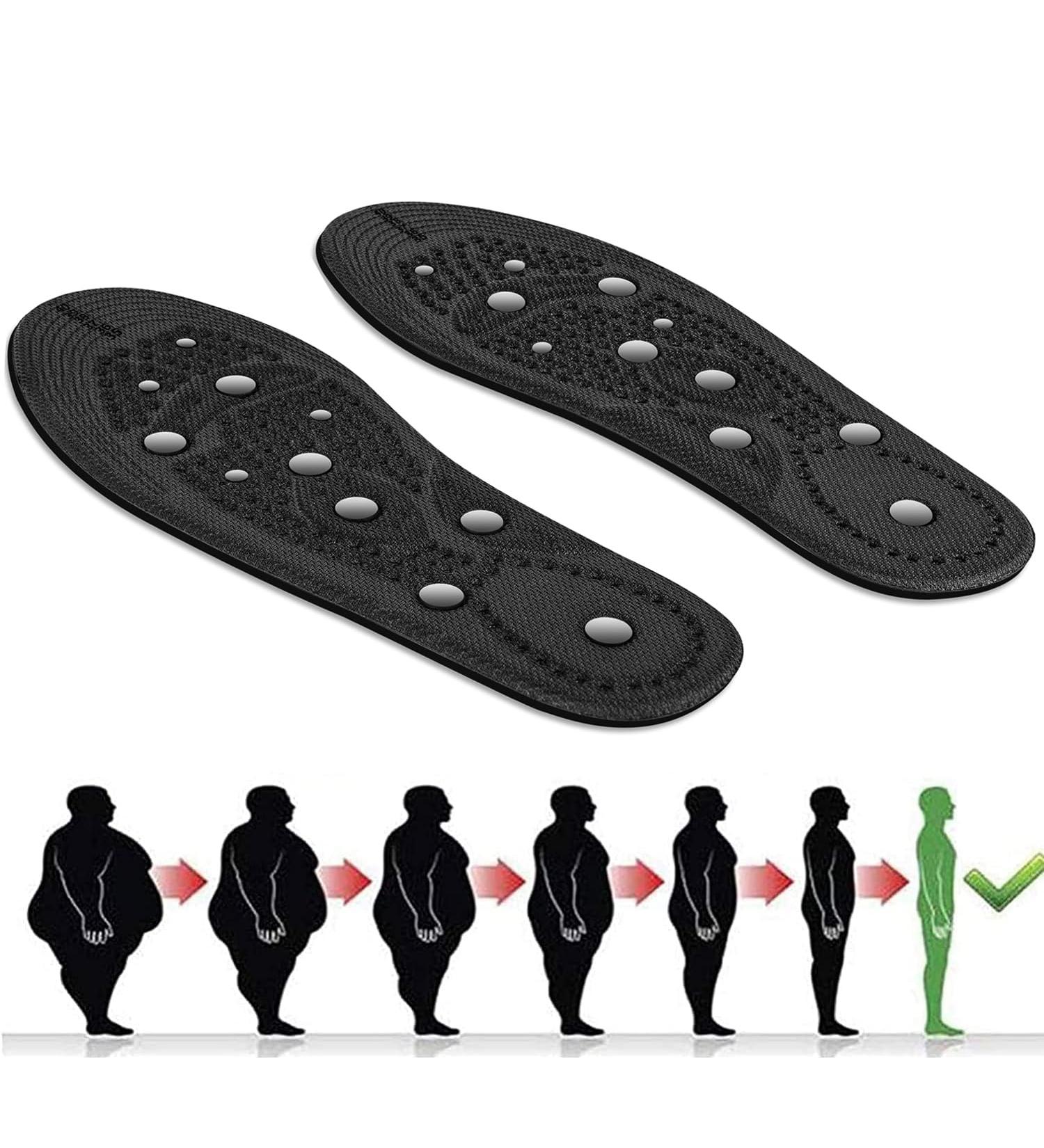 Magnetic Massage Insoles for Reflexology & Foot Health | Improve Blood Circulation & Relieve Plantar Fasciitis (Sizes 35-40) - Buy Online on GoSupps.com
