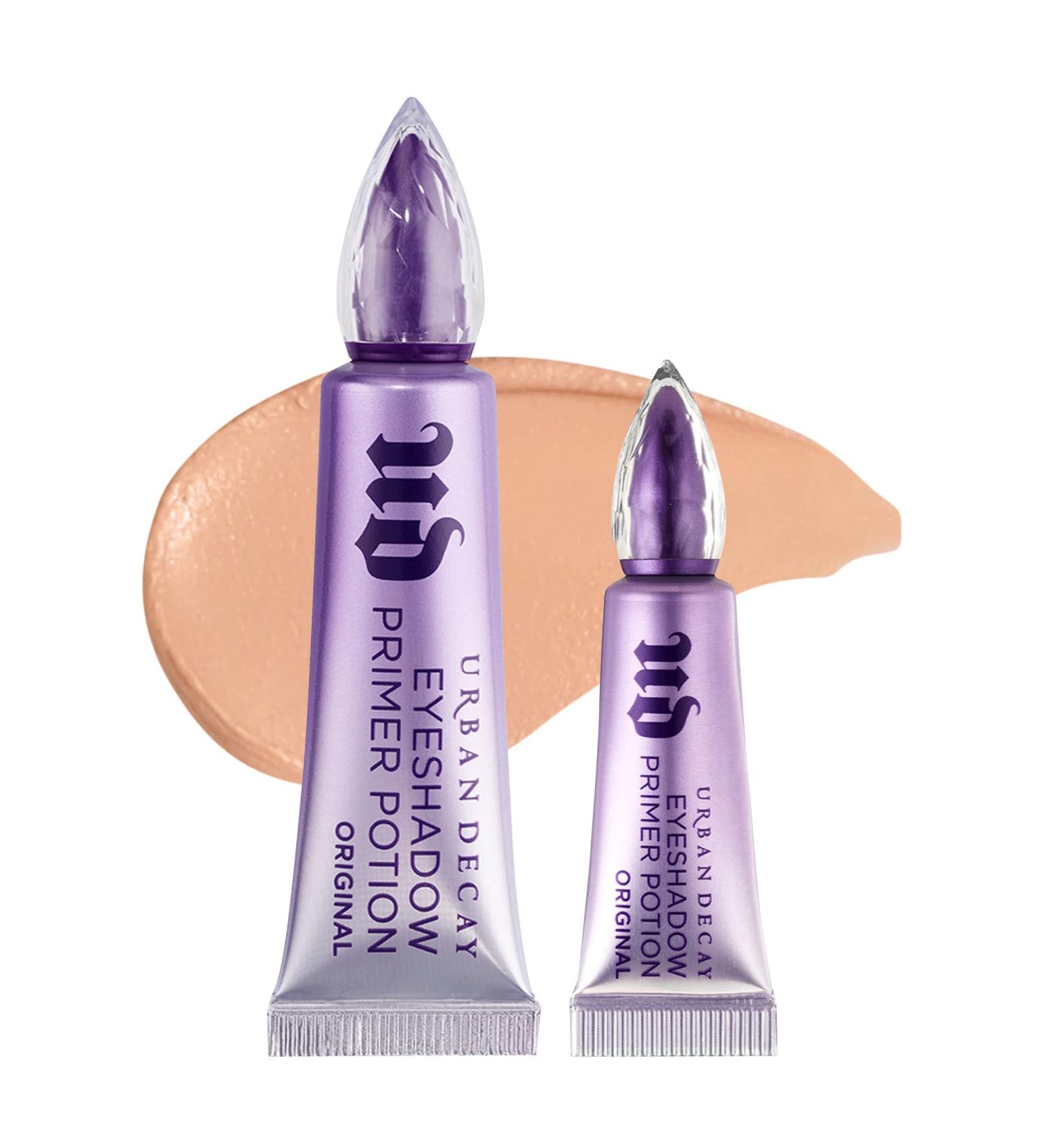 Urban Decay Eyeshadow Primer Potion Set - Nude Eye Primer for Crease-Free Makeup - Long-lasting Formula for Oily Lids - 0.33 Fl. Oz + 0.16 Fl. Oz - Buy Online on GoSupps.com