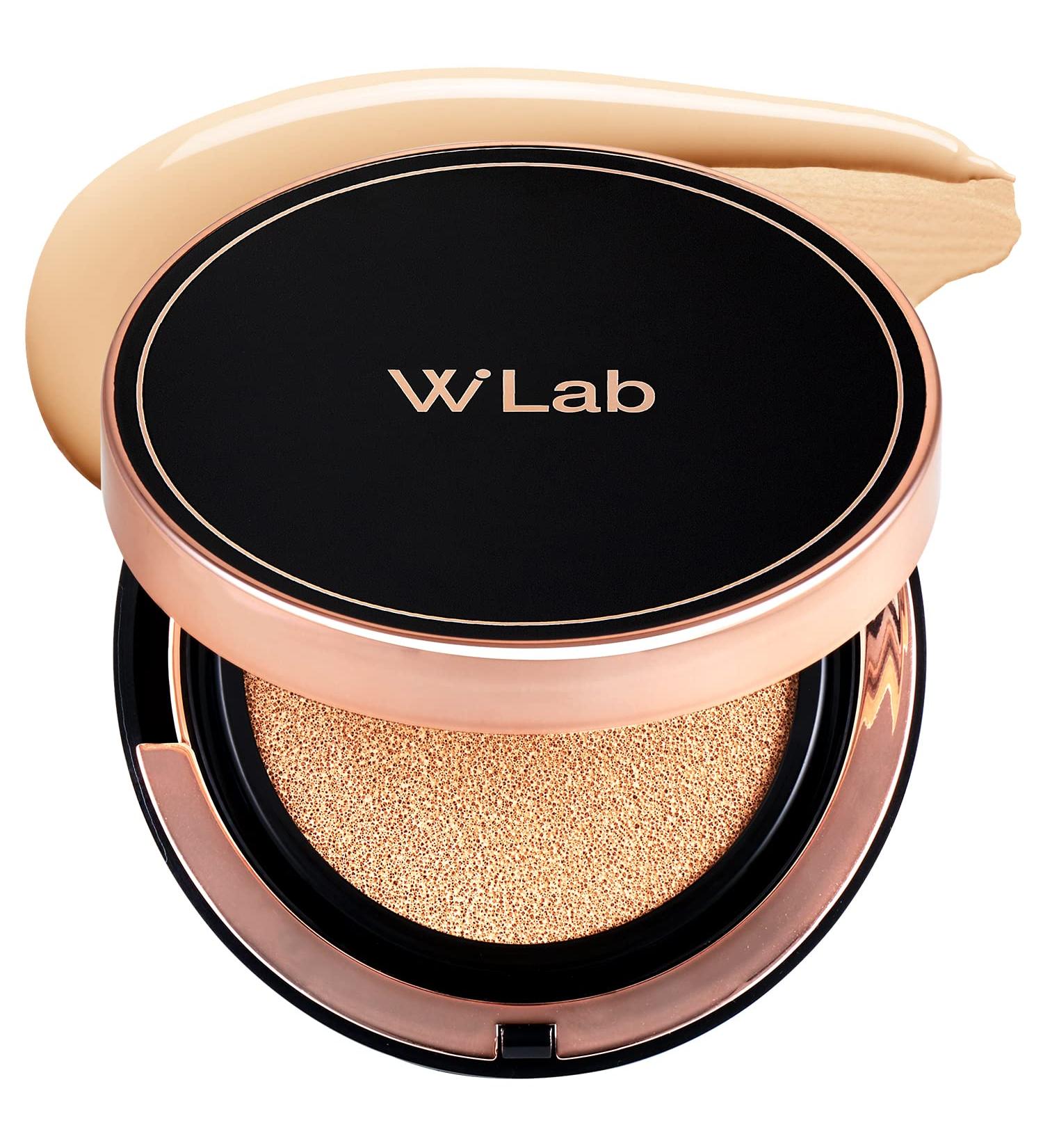 W.LAB Selfie Big Cover Cushion Foundation - Matte Finish SPF50+ PA+++ Sun Protection with Big Cushion Puff & Mirror - 0.85 fl.oz. (21 Selfie Light) - Buy Online on GoSupps.com