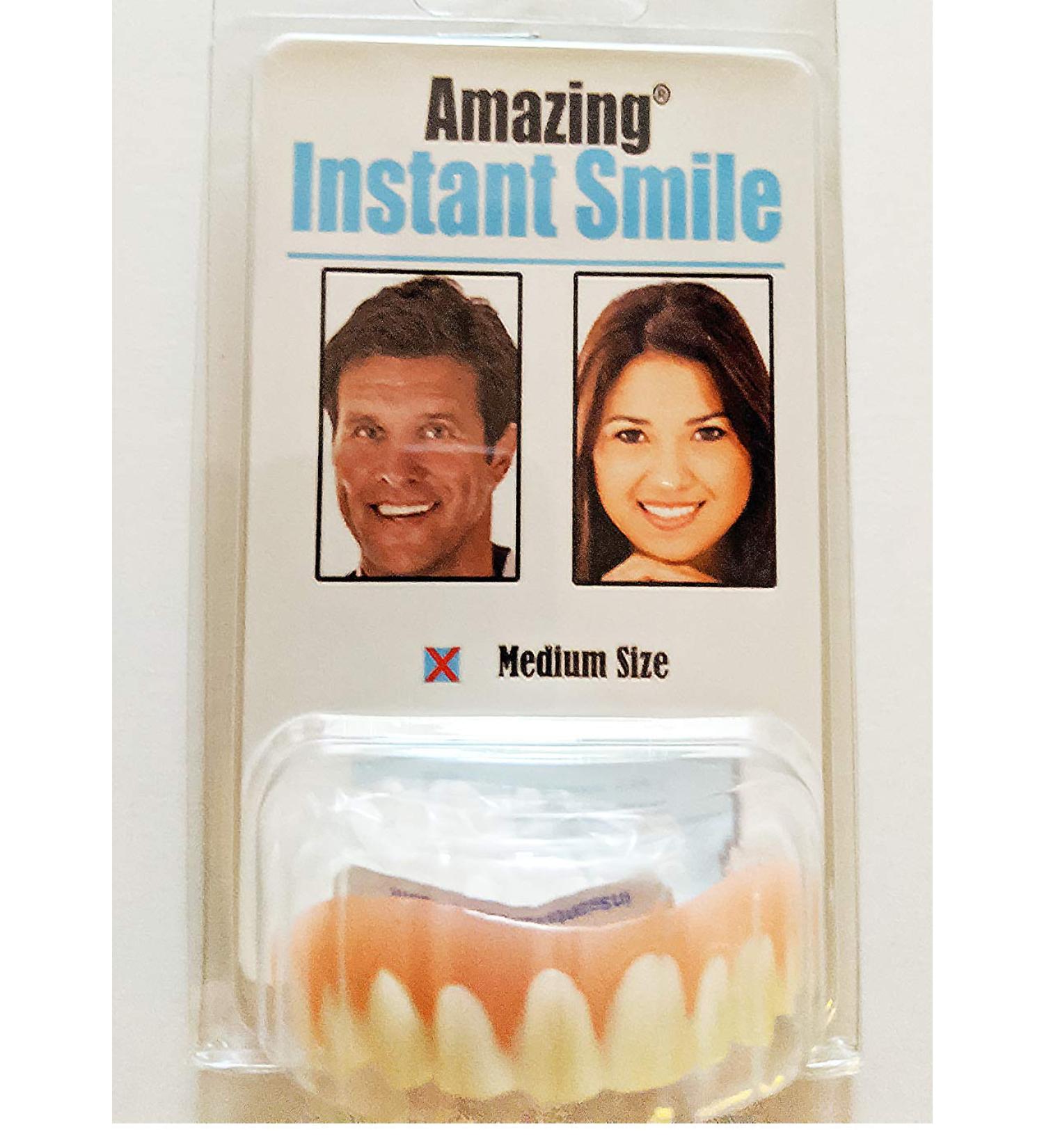 Instant Smile Cosmetic Novelty Secure Teeth - Medium Size - Fits Most | Enhance Your Smile Instantly - Buy Online on GoSupps.com