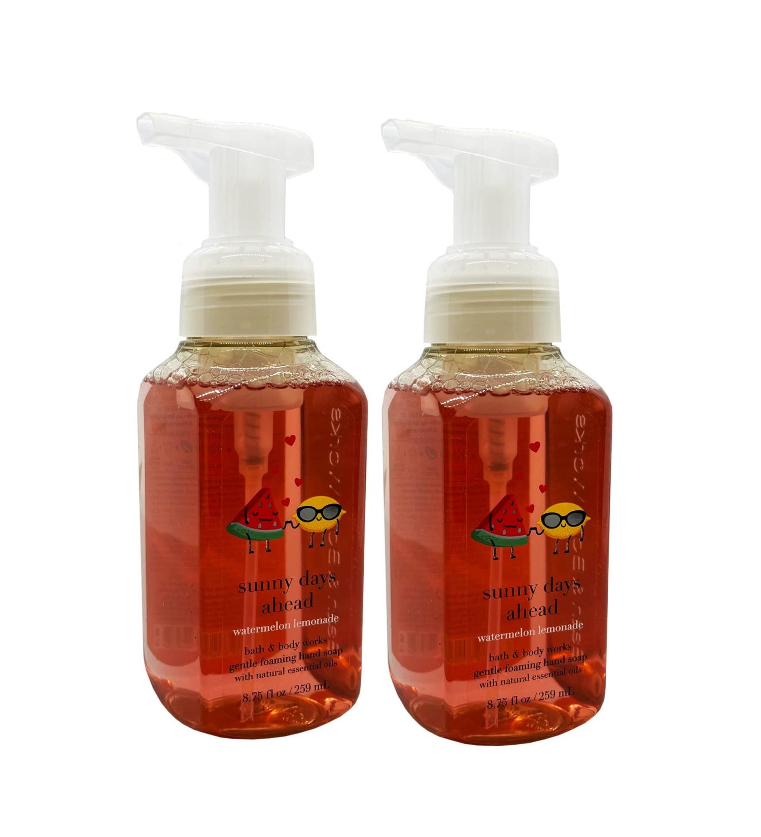 Bath & Body Works Watermelon Lemonade Gentle Foaming Hand Soap 8.75 Ounce 2-Pack (Watermelon Lemonade) - Buy Online on GoSupps.com