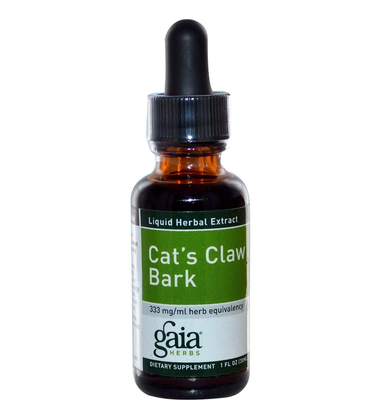 Gaia Herbs Cat's Claw Bark 1 fl oz - Immune Support & Herbal Remedy - Buy Online on GoSupps.com