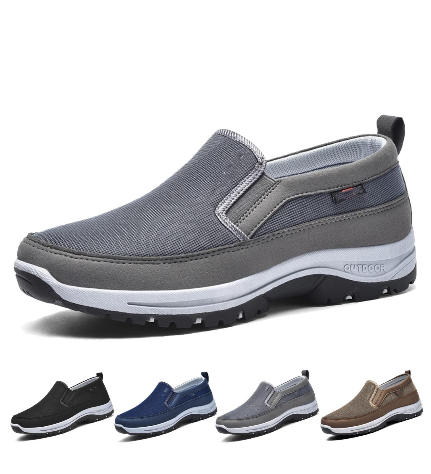 Chouqin Orthopedic Travel Plimsolls in Grey - Men's Size 10 | Breathable & Comfortable - Buy Online on GoSupps.com
