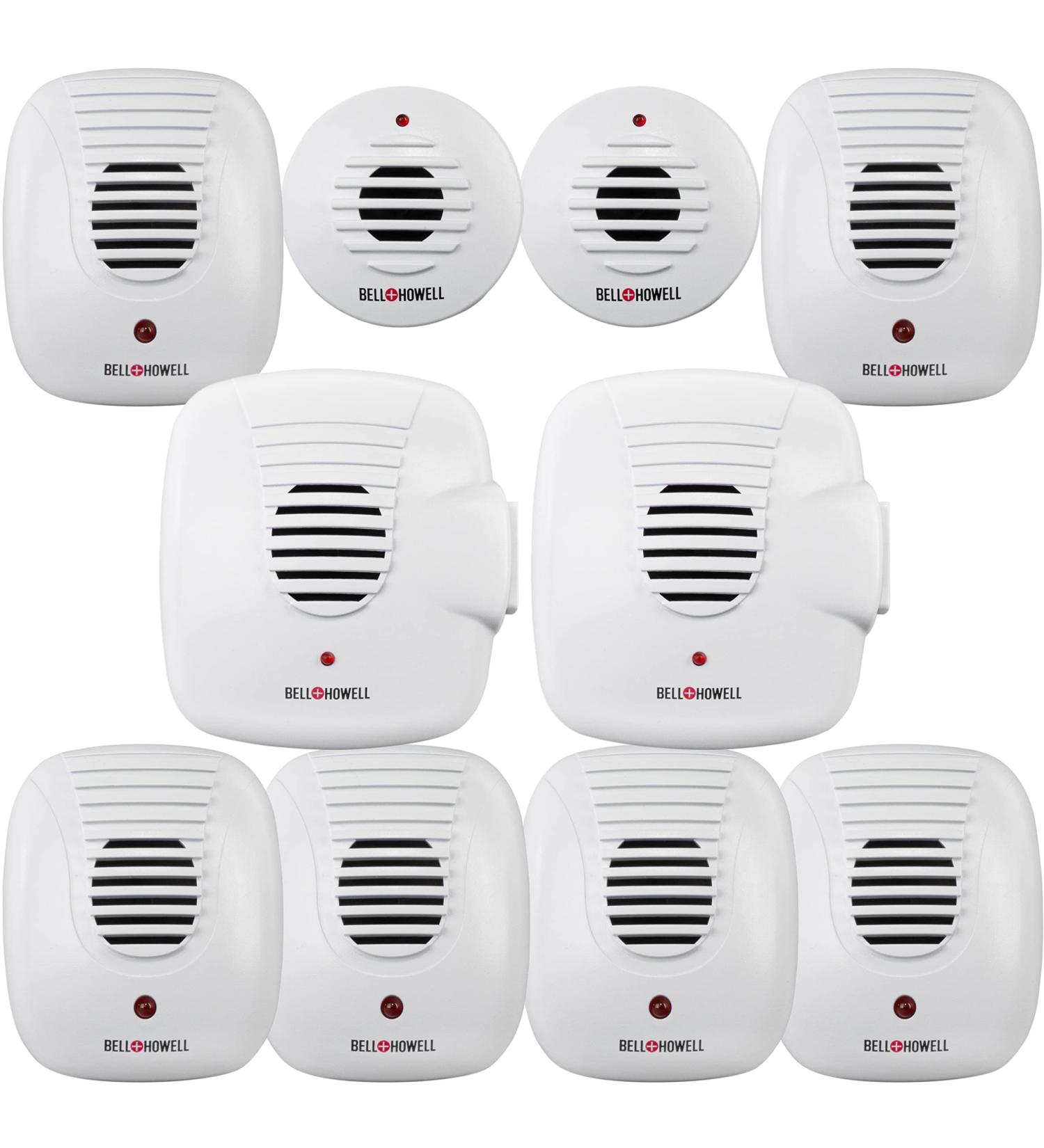 10-Pack Bell+Howell Ultrasonic Pest Repeller | Indoor Rodent & Mouse Repellent Plug-In for Home, Bedroom & Office | Chemical-Free Pest Control - Buy Online on GoSupps.com