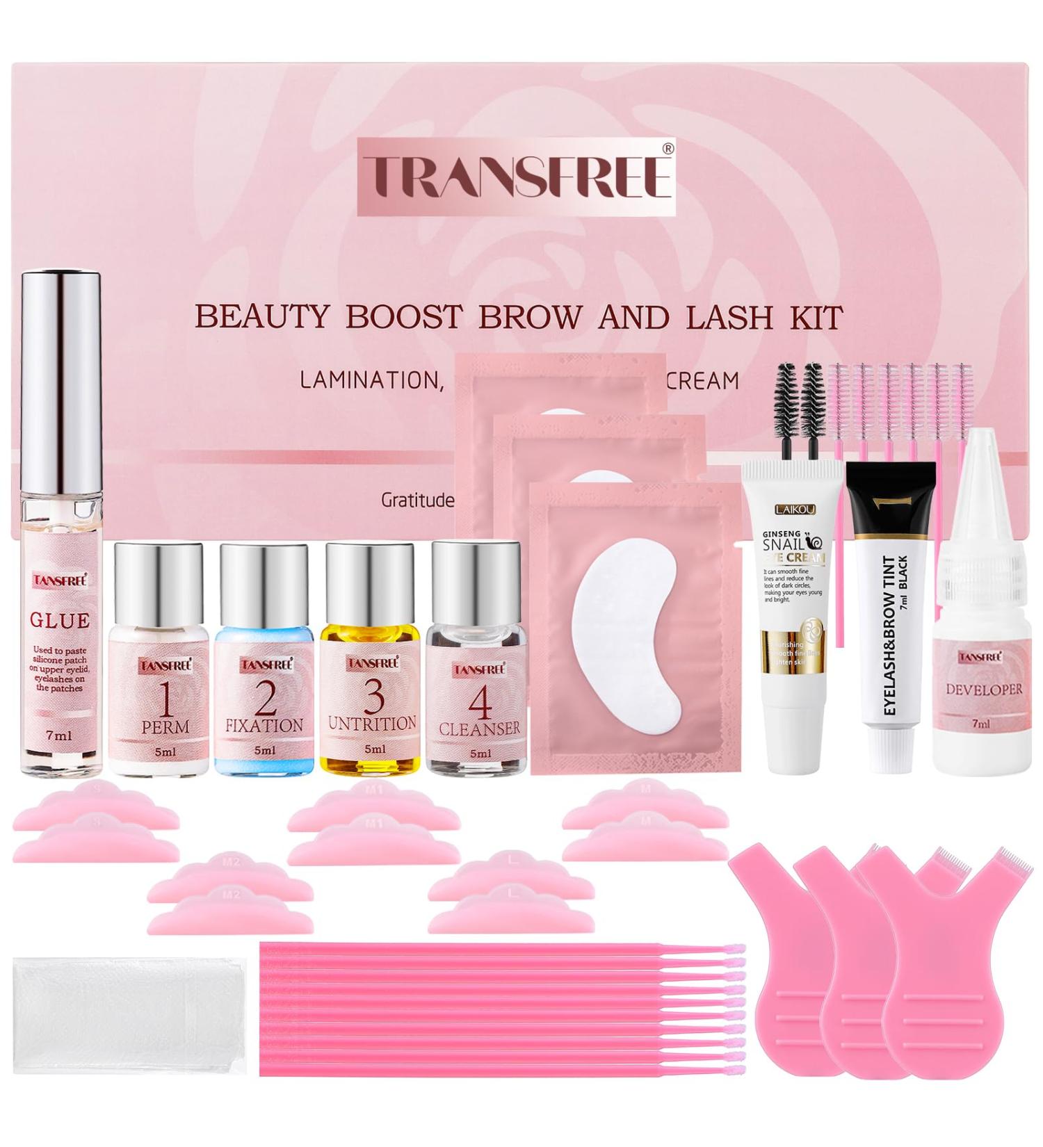 Eyelash Lift Kit & Brow Lamination DIY | Professional Lash Perm Tool for Naturally Curled Black Lashes - Buy Online on GoSupps.com