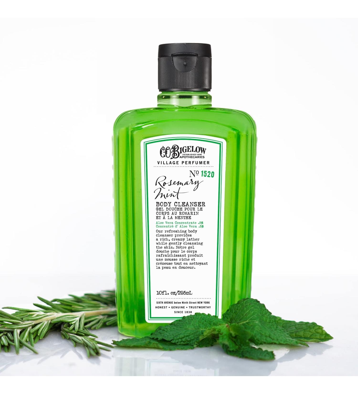 C.O. Bigelow Rosemary Mint Body Cleanser - No. 1520 | Moisturizing Body Wash with Aloe Vera | 10 fl oz - Buy Online on GoSupps.com