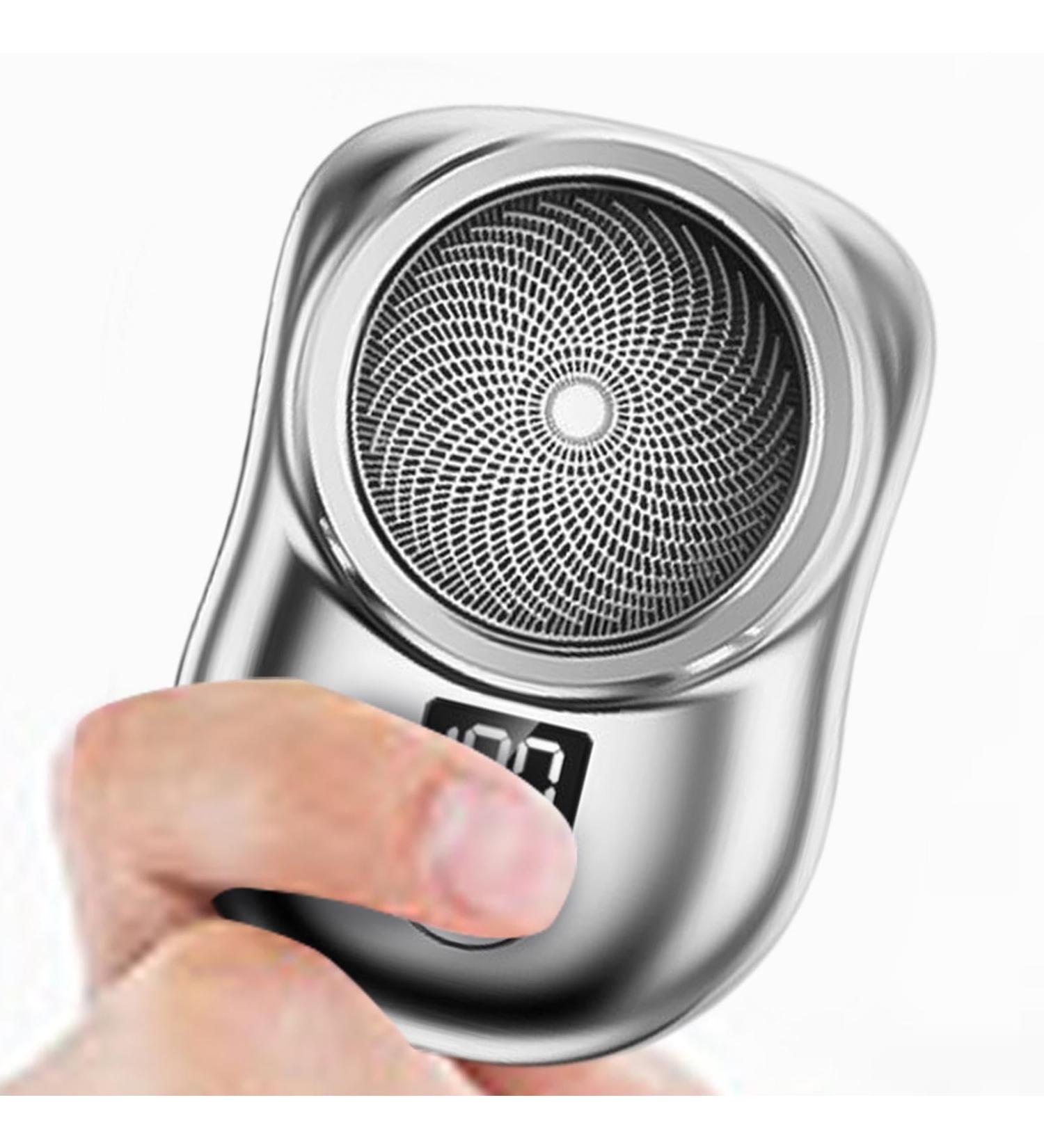 Electric Rechargeable Shavers for Men | Portable Electric for Men Type C Charging Shave for Smooth Shave Electric with Digital Display Silver - Buy Online on GoSupps.com