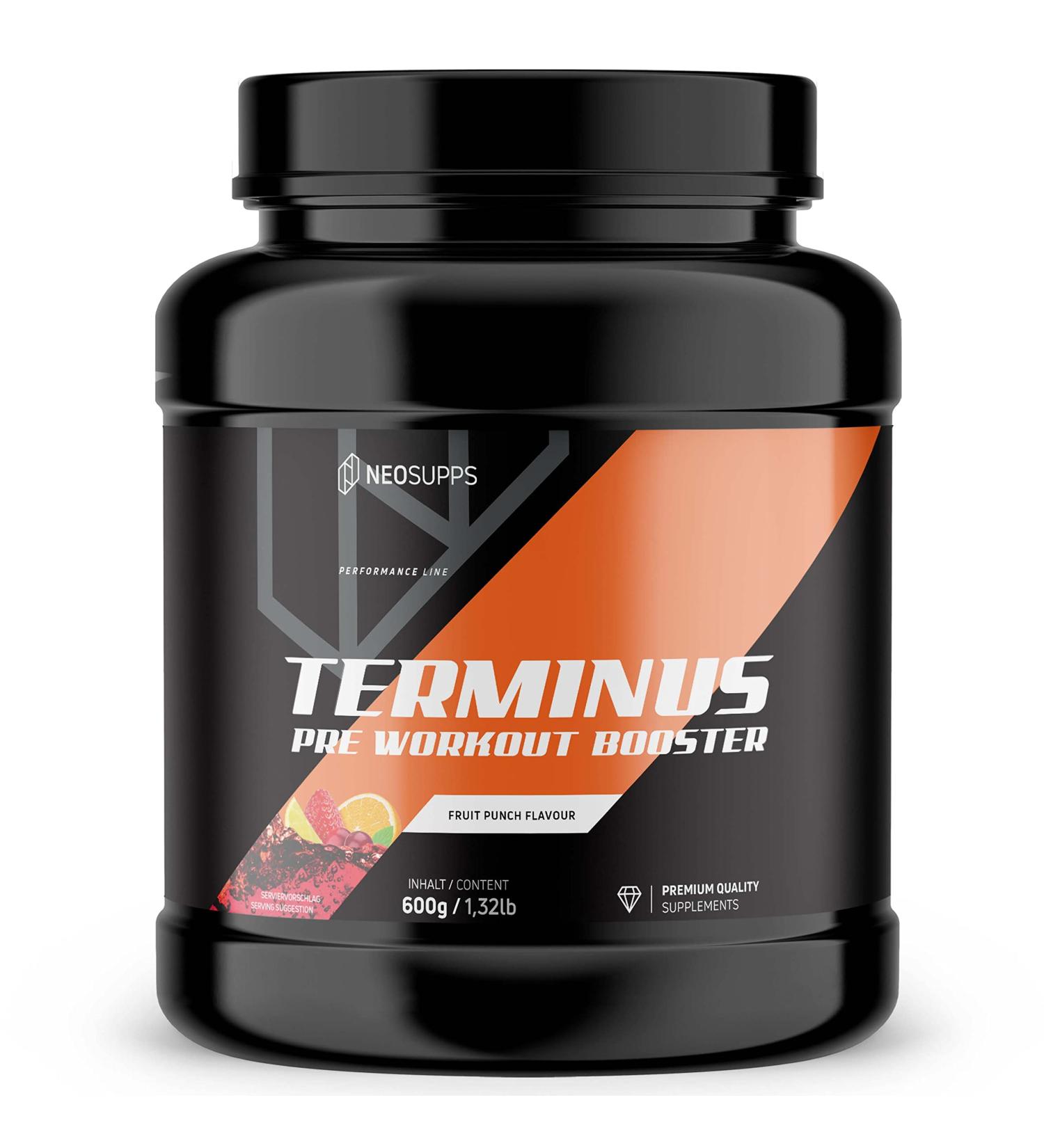 Neosupps Pre Workout Booster | 600g Fruit Punch - Boost Strength Endurance & Focus for Training - Buy Online on GoSupps.com