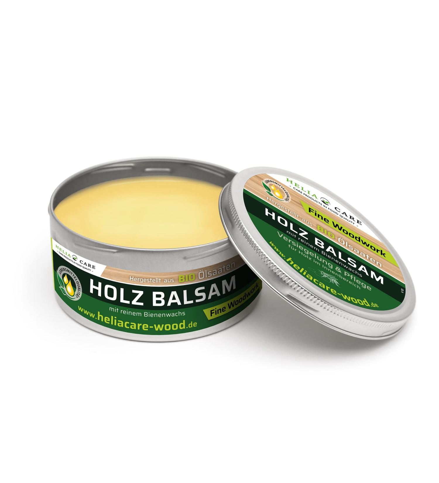 Heliacare Premium Bio Wood & Furniture Balsam - 300ml Beeswax Balm for Furniture Maintenance and Woodworkers - Food Quality Protection - Buy Online on GoSupps.com