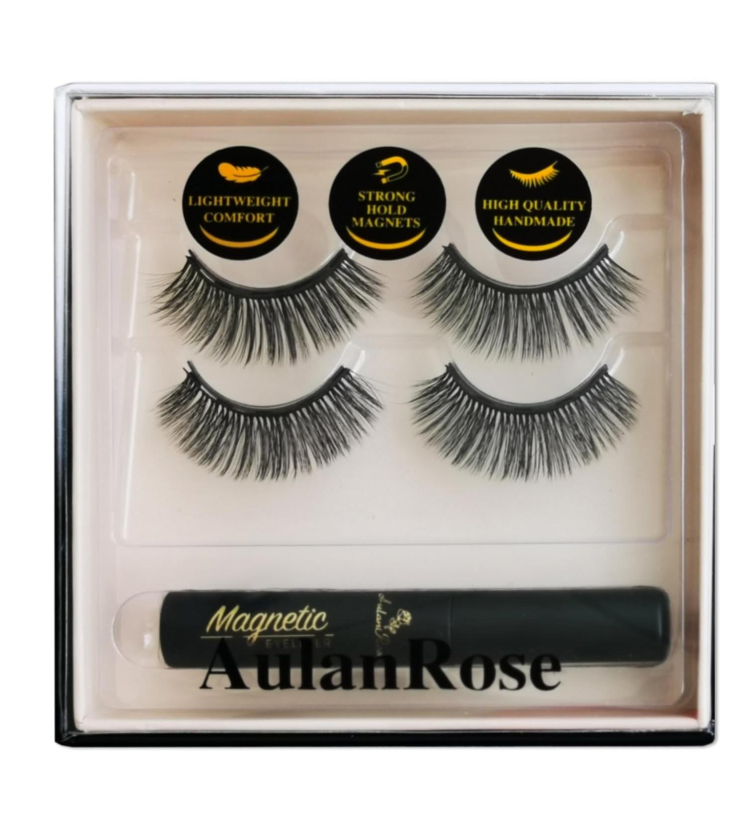 Magnetic Eyelashes for Natural Look | Reusable Faux Mink Lashes with Eyeliner | 60 Wears Cruelty-Free & Vegan - Buy Online on GoSupps.com