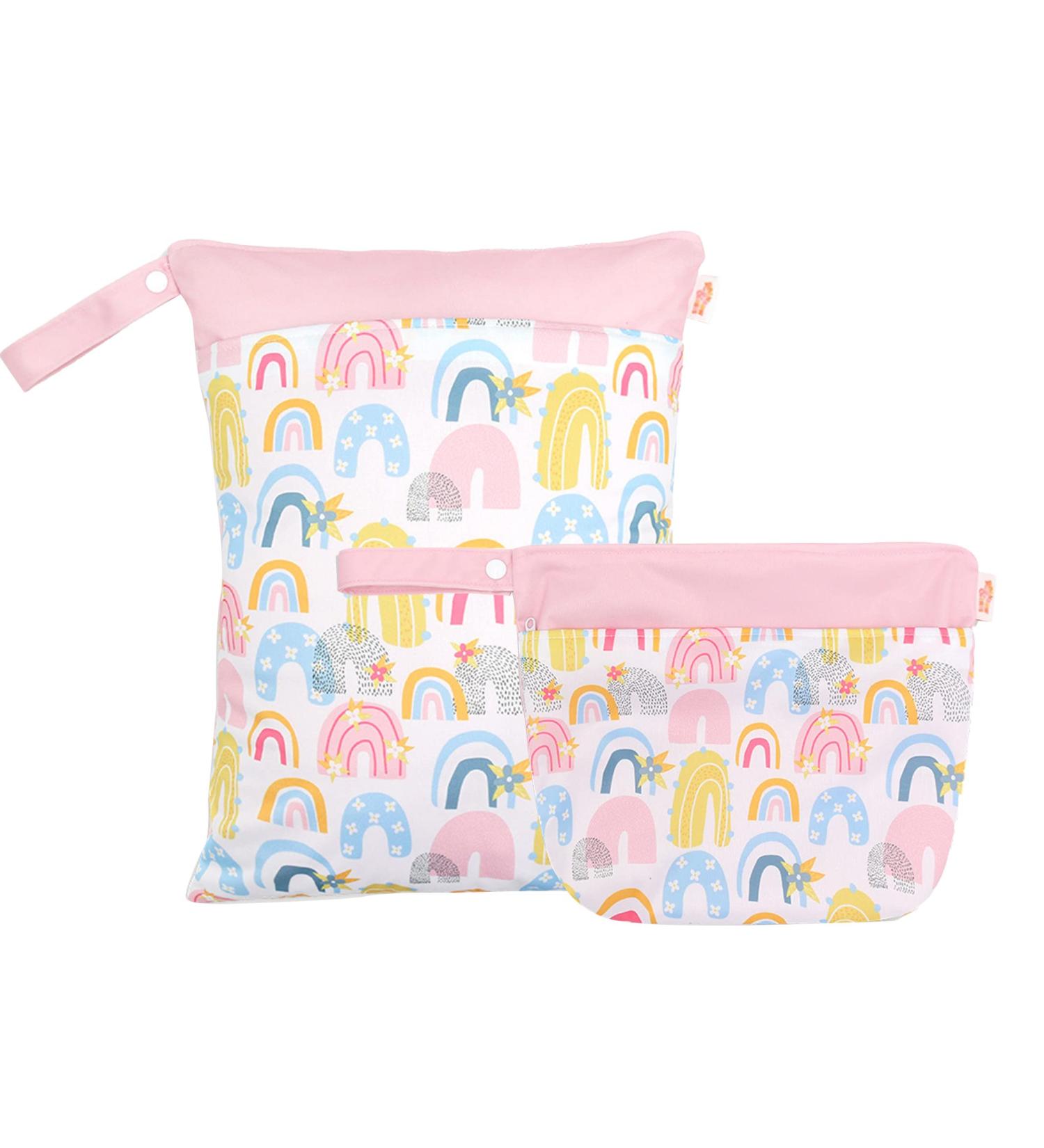 Seaur Wetbag Baby Kinder Waterproof Diaper Bag - Reusable & Washable - 2 Pack (20x28cm & 30x40cm) - Perfect for Beach Pool Gym & Travel - Buy Online on GoSupps.com