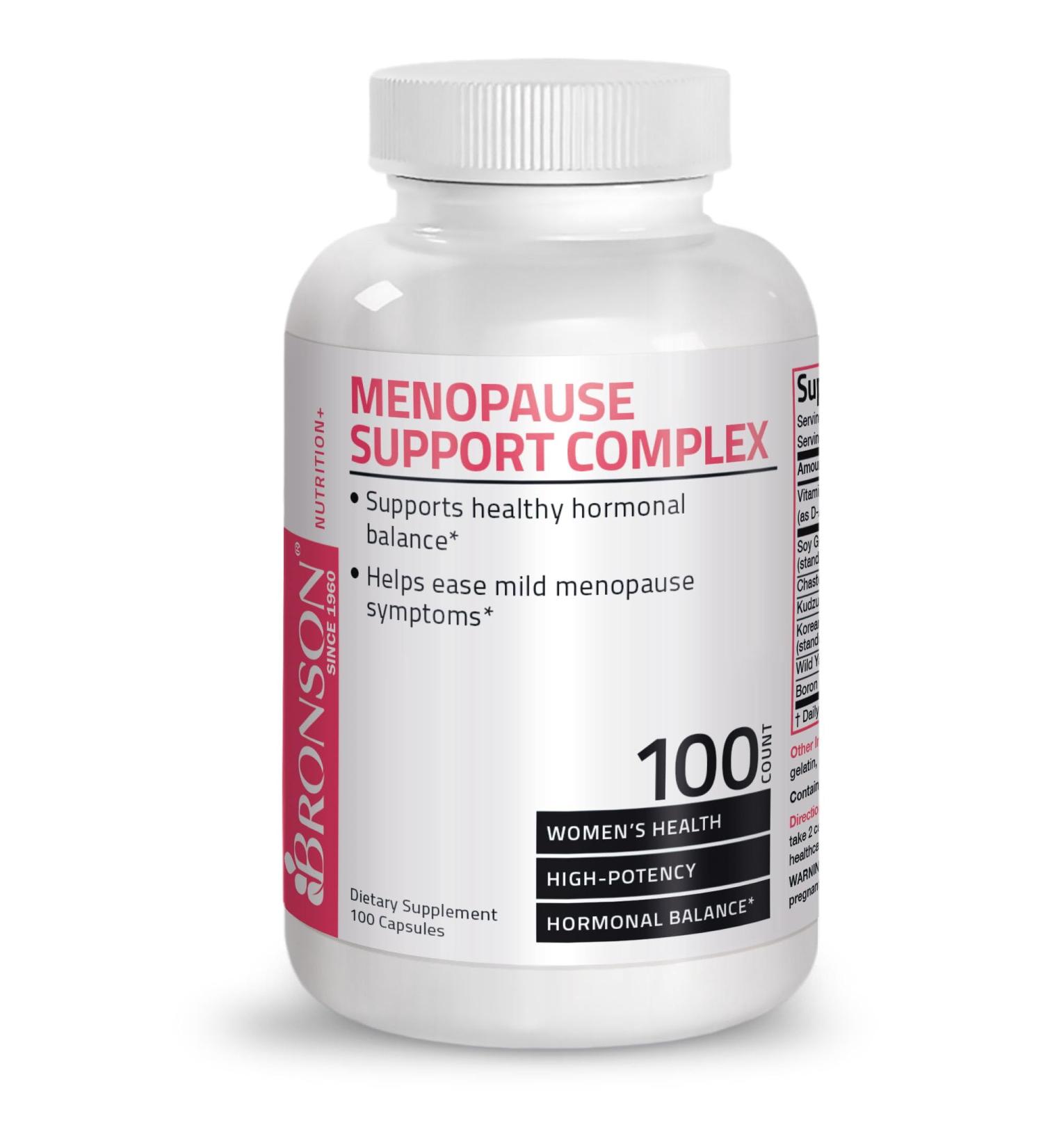Menopause Support Supplement for Women - Natural Relief in 100 Capsules - Buy Online on GoSupps.com