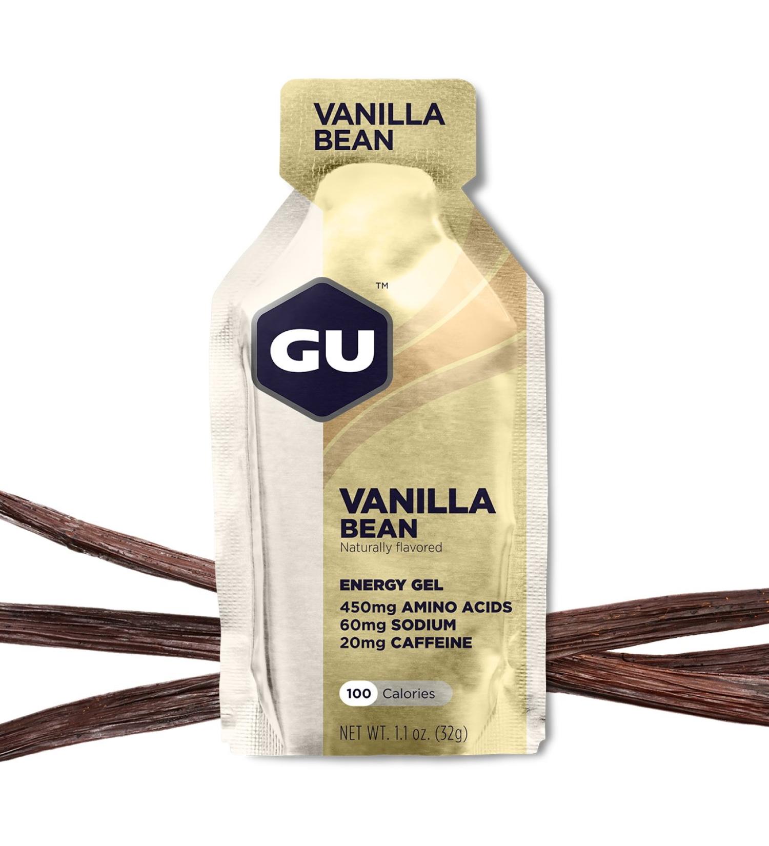 GU Energy Original Sports Nutrition Energy Gel 8-Pack - Vanilla Bean Flavor - Buy Online on GoSupps.com