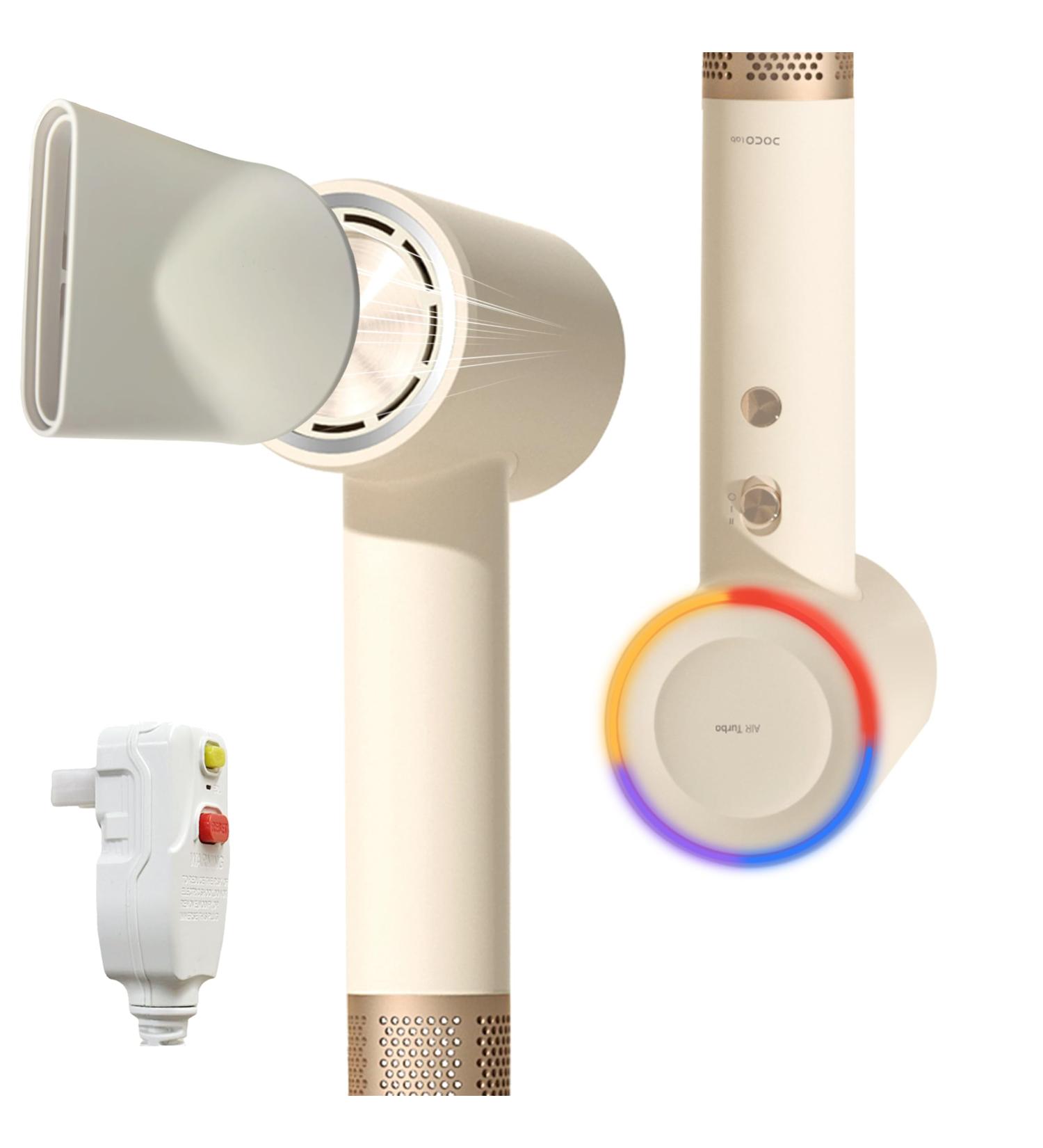 Professional High Speed Ionic Hair Dryer - 75m/s Airflow 110 000 RPM Brushless Motor Lightweight Travel Hairdryer 4 Temperature Settings Low Noise - Shop Internationally - Buy Online on GoSupps.com