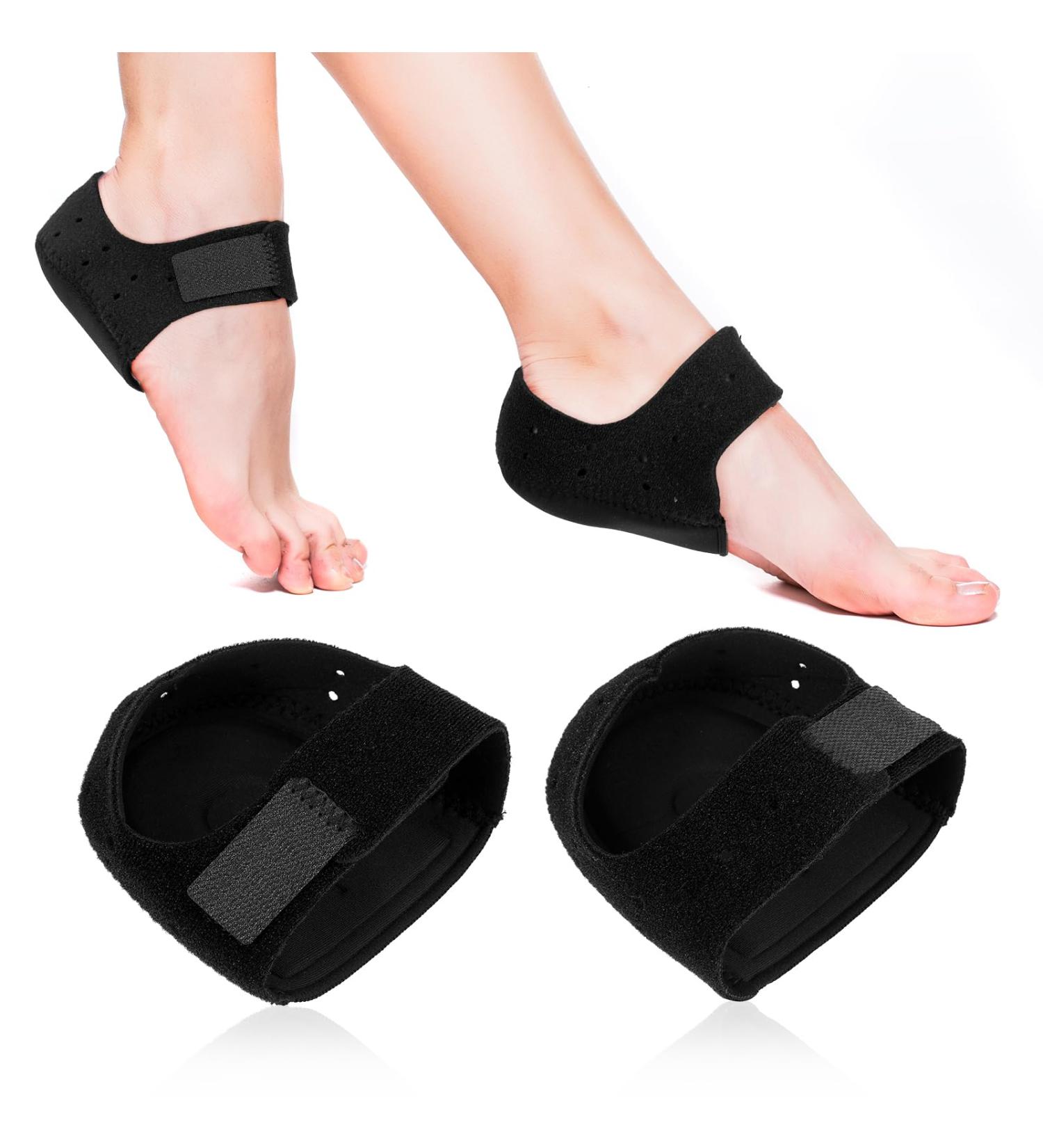 Comfortable Heel Cushions for Pain Relief | Plantar Fasciitis & Heel Spur Support (1 Pair - Large - Buy Online on GoSupps.com
