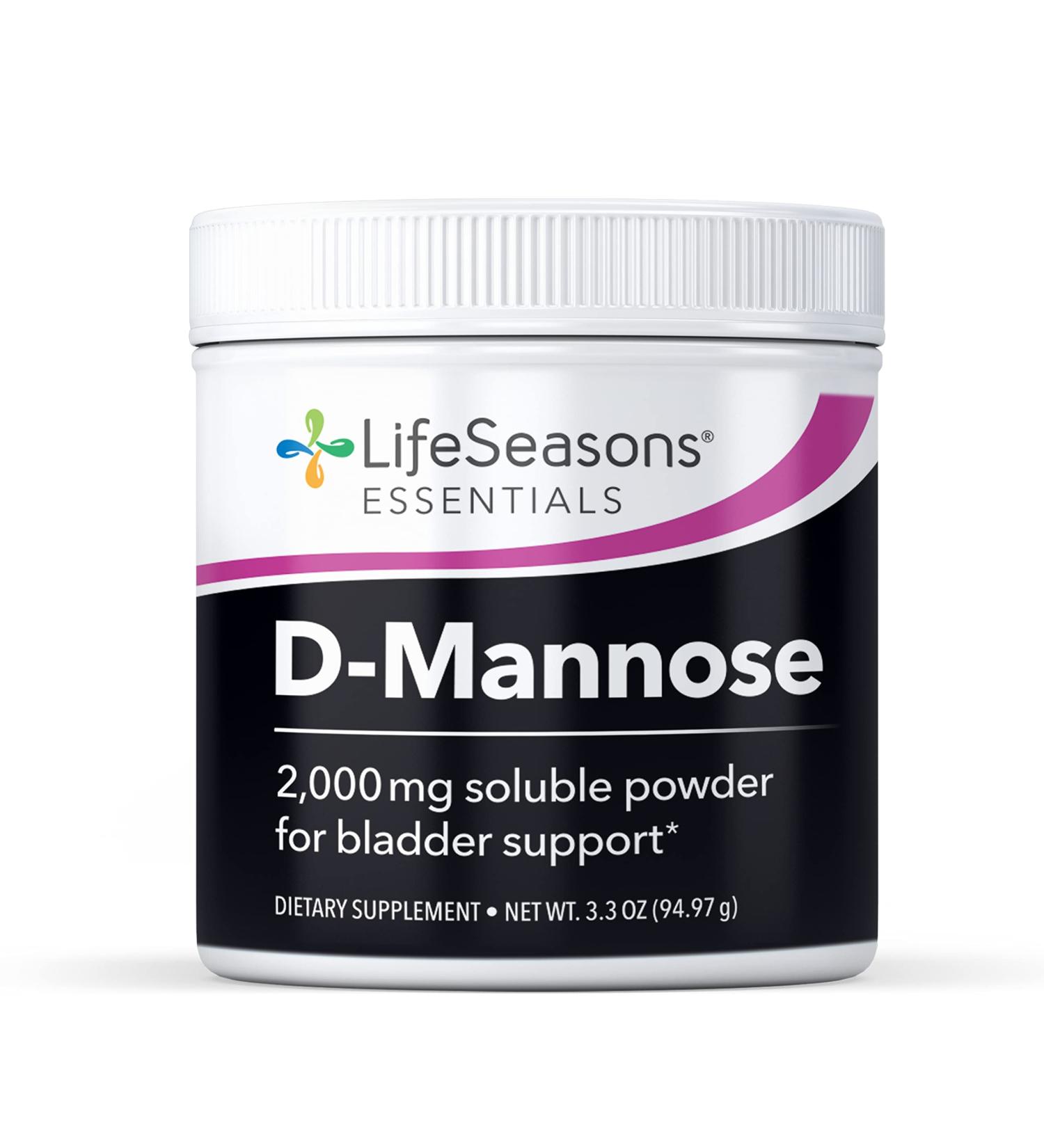 Lfe Seasons Essentials D-Mannose Powder 2000mg - 45 Servings | Urinary Tract Health Supplement - Buy Online on GoSupps.com