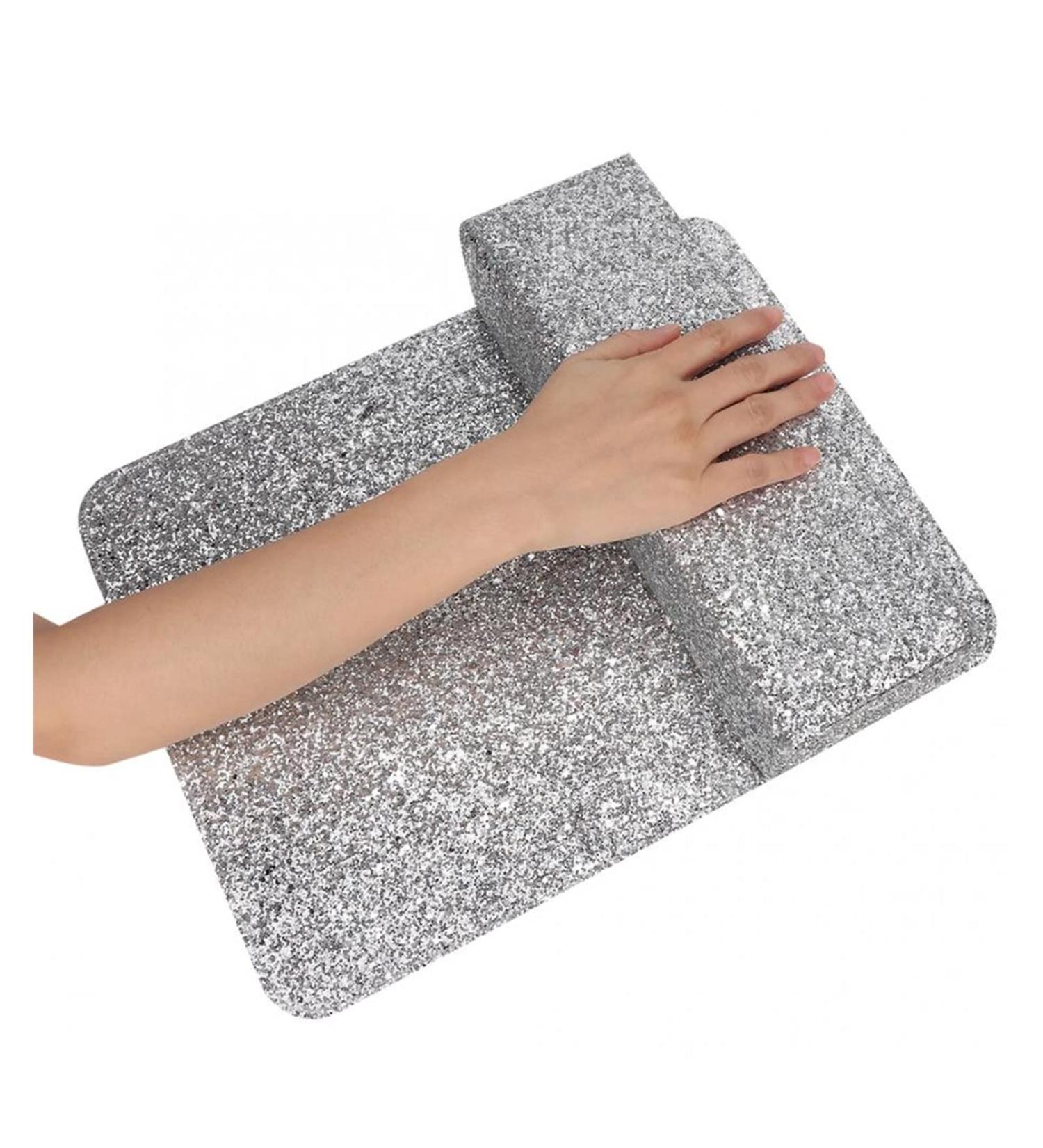 Nail Art Shiny Sequins Desk Cushion Cushion Pillow Hand Holder Nail Art Tools (Color : Silver Pillow) - Buy Online on GoSupps.com