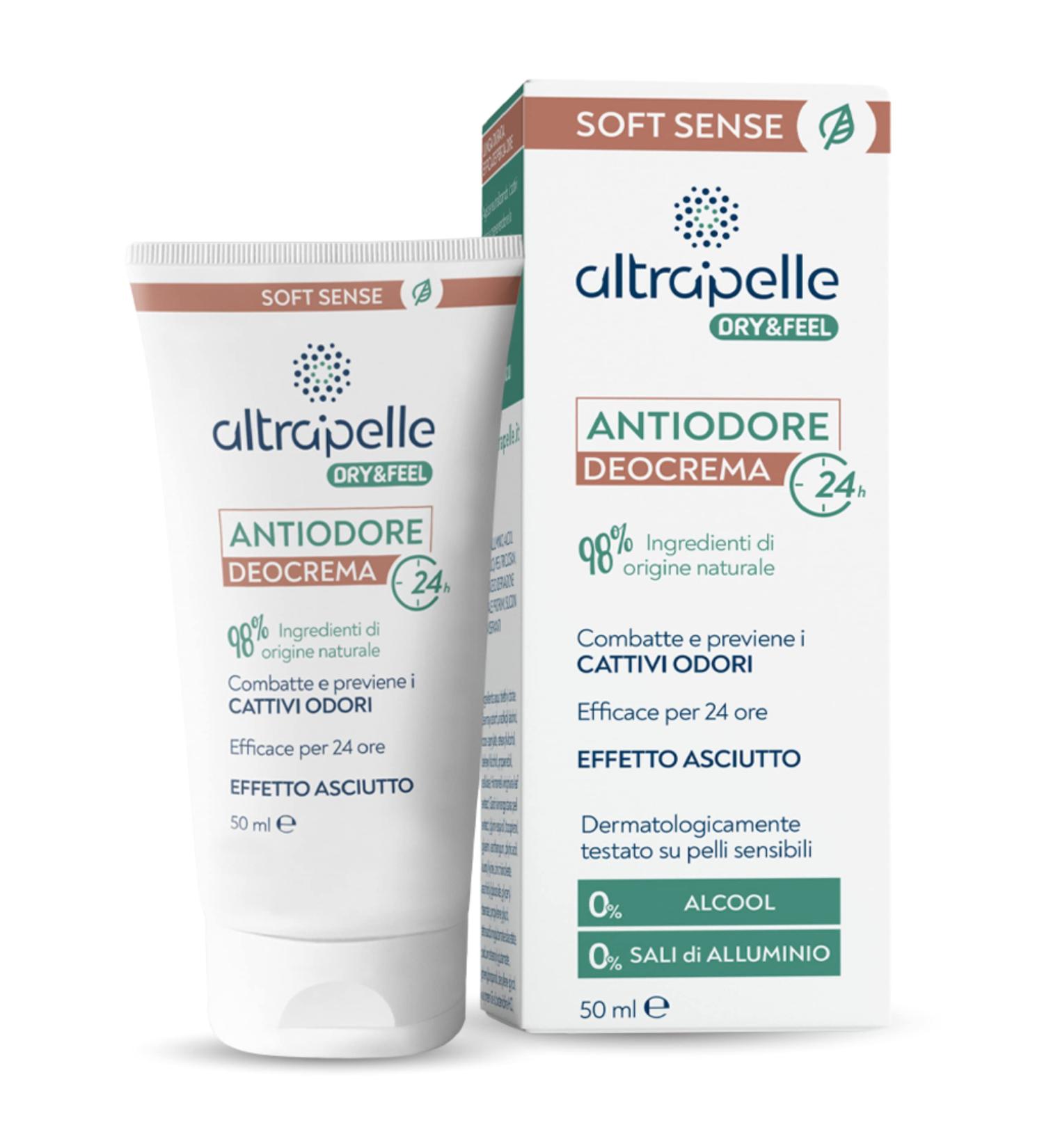 ALTRAPELLE Anti-Odor Cream Deodorant - 50 ml - Prevents Bad Odor - Suitable for the entire body and all skin types - Effective for 24 hours | Made in Italy - Buy Online on GoSupps.com