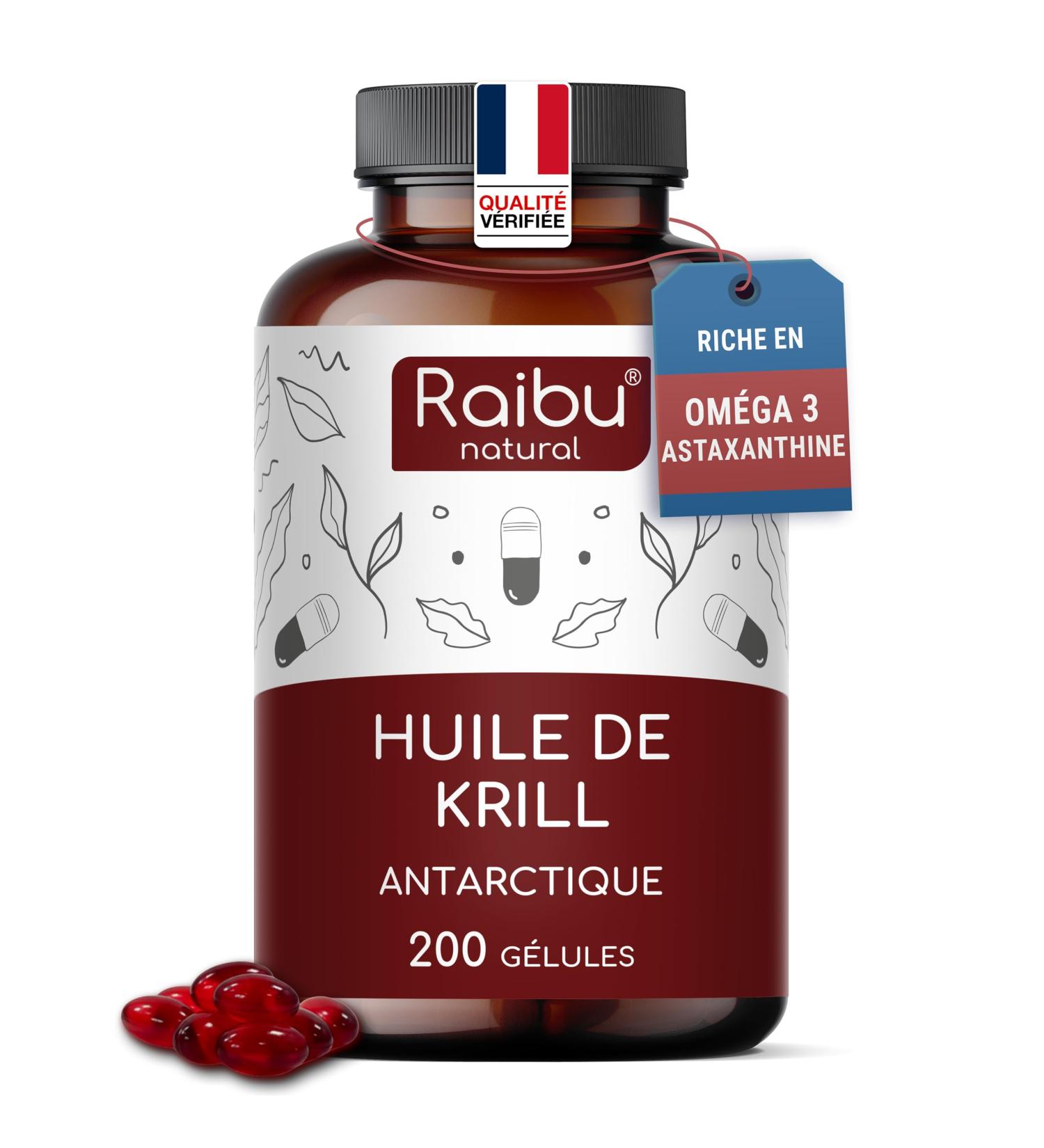 Huile de Krill d Antarctique 200 G lules - Riche en Astaxanthine acides gras Om ga 3 (EPA & DHA) 6 & 9 et Phospholipides - 1200 mg d Huile de Krill par jour - Sans arri re-go t de poisson - Buy Online on GoSupps.com