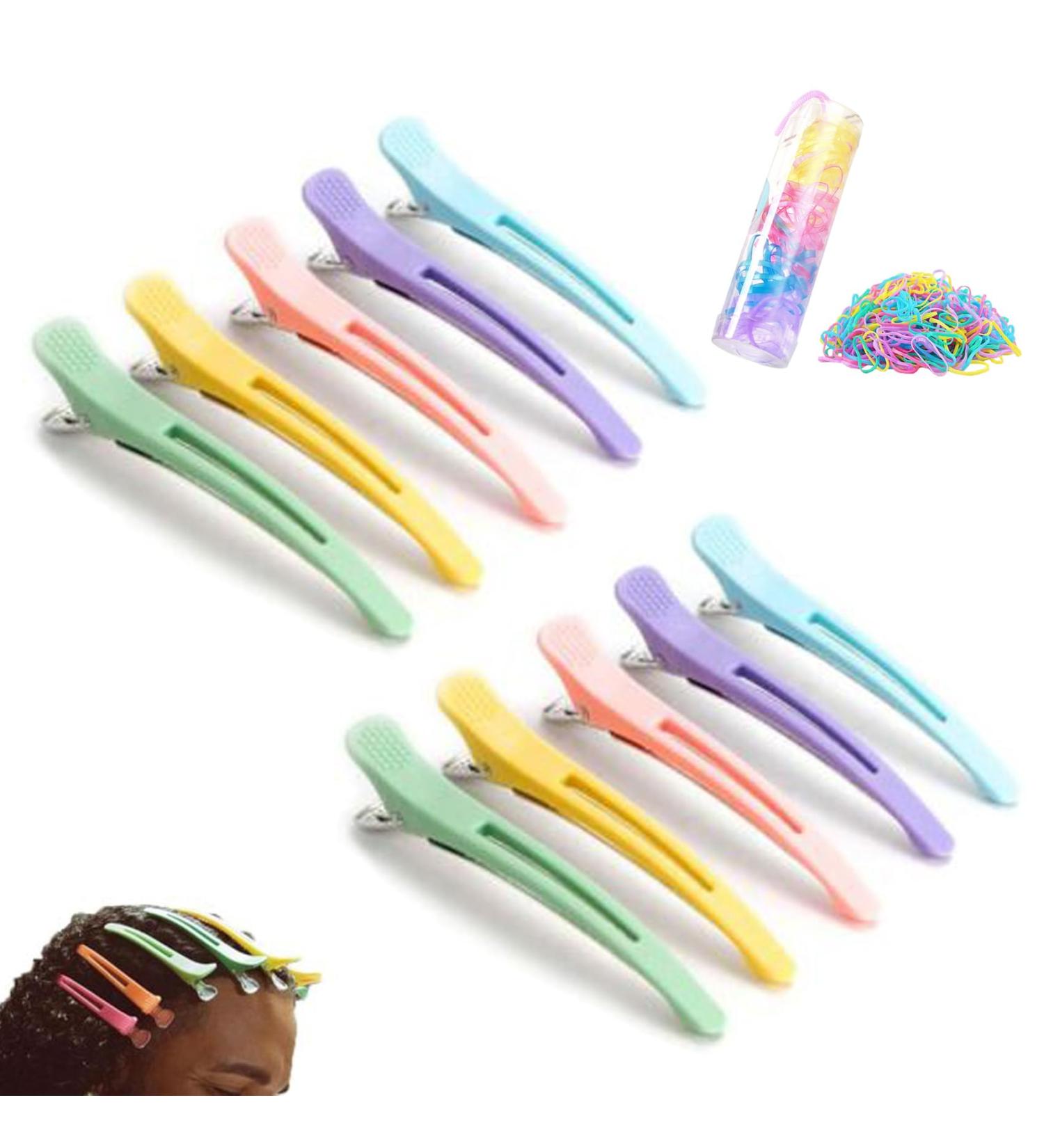 Drake Hair Clips Drake Rainbow Hair Clips Rainbow Duck Clips Colorful Hair Clips Drake Hair Sectioning Clips No Crease for Styling Clips (10PCS) - Buy Online on GoSupps.com