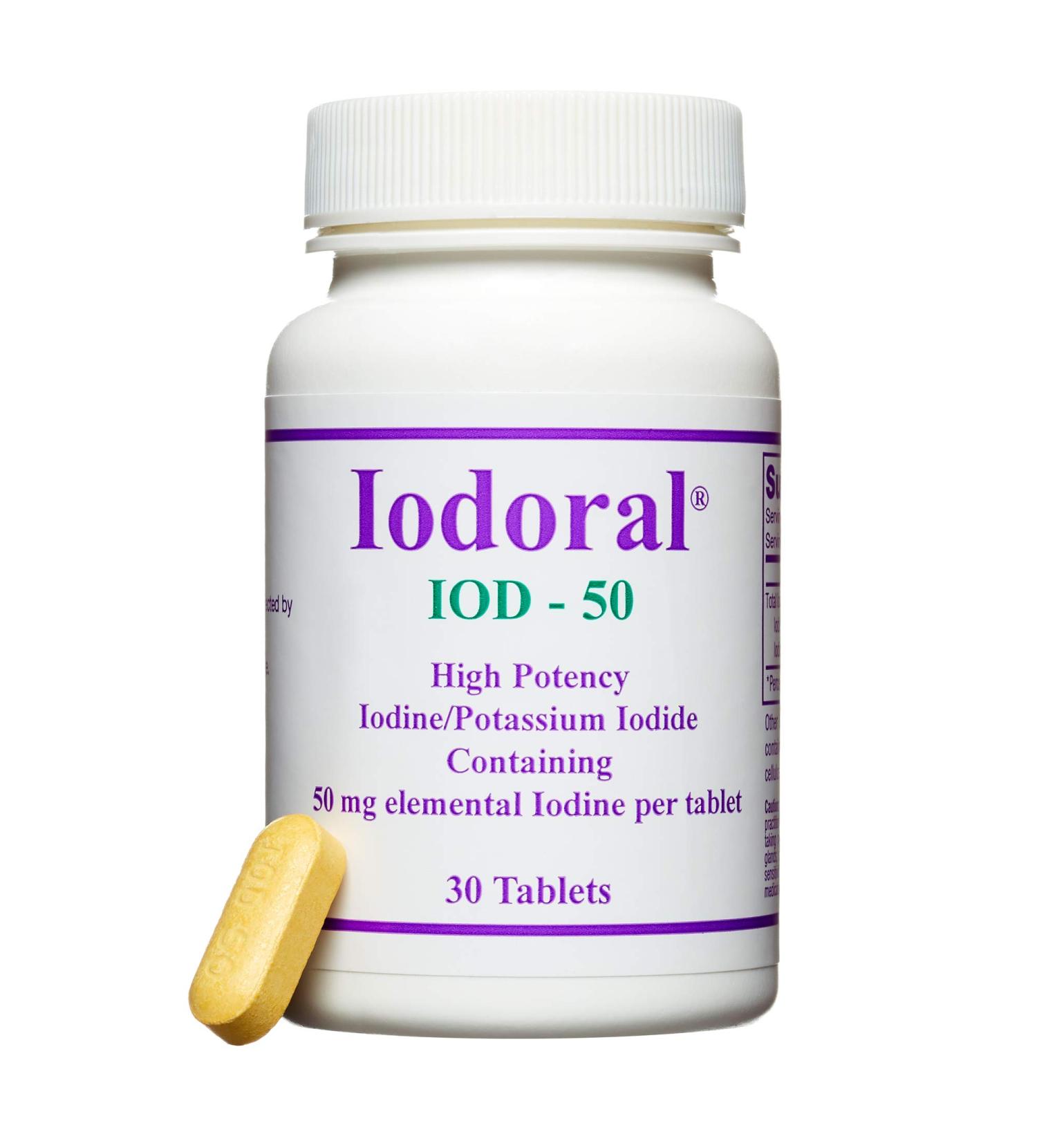 Optimox Corporation Iodoral IOD-50 50 mg 30 Tablets - Buy Online on GoSupps.com