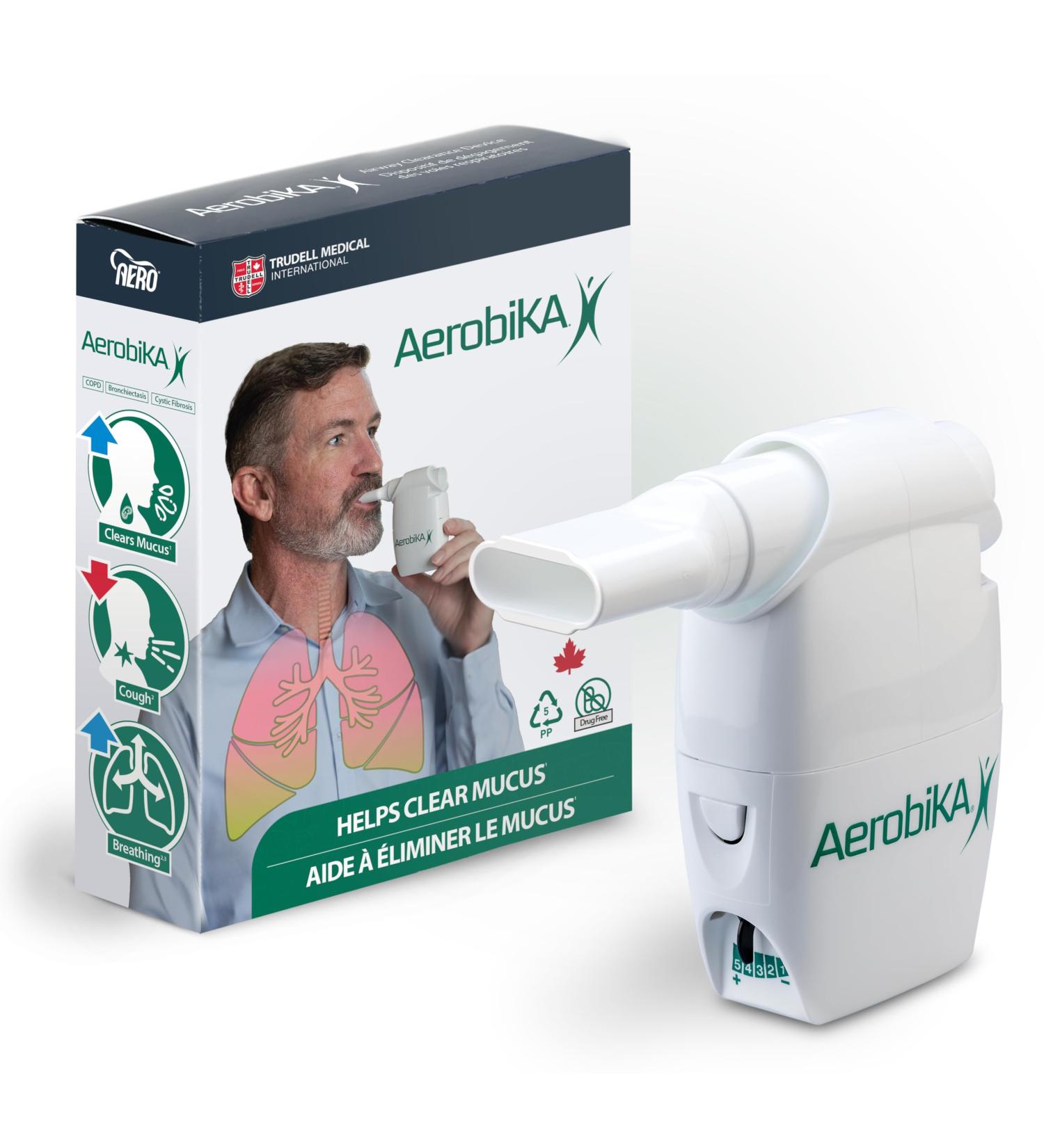 Aerobika OPEP Natural Phlegm and Mucus Clearance Device - Lung Exercise Therapy Unblocks and Expands Airways Helping to Improve Breathing and Reduce Cough - Buy Online on GoSupps.com