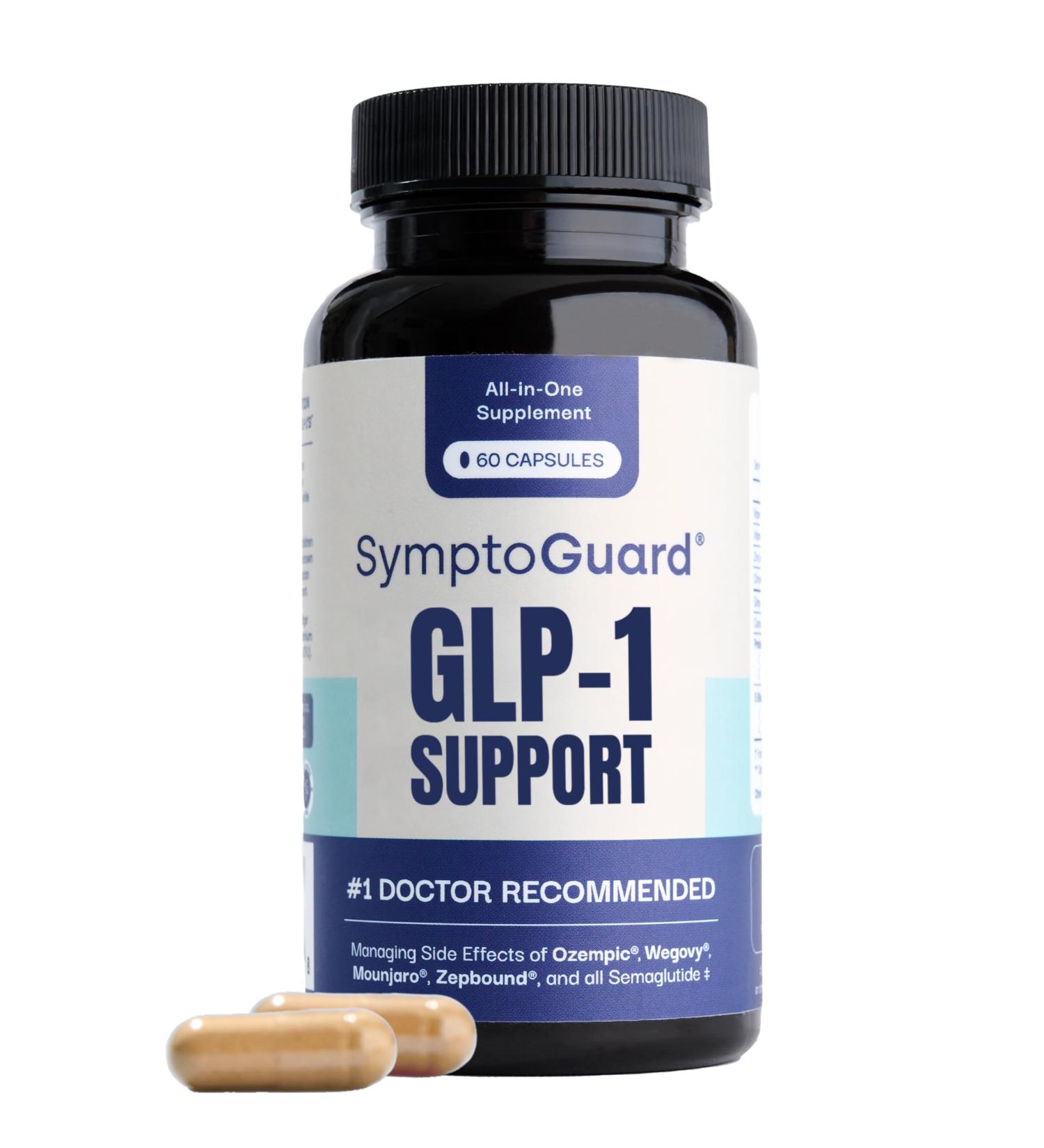 Natural GLP-1 Supplement Support Vitamin for Digestive Comfort and Energy Levels with Pre and Probiotics Vitamin D3/B12 Chromium and Ginger Root 60 Capsules (30 Day Supply) - Buy Online on GoSupps.com