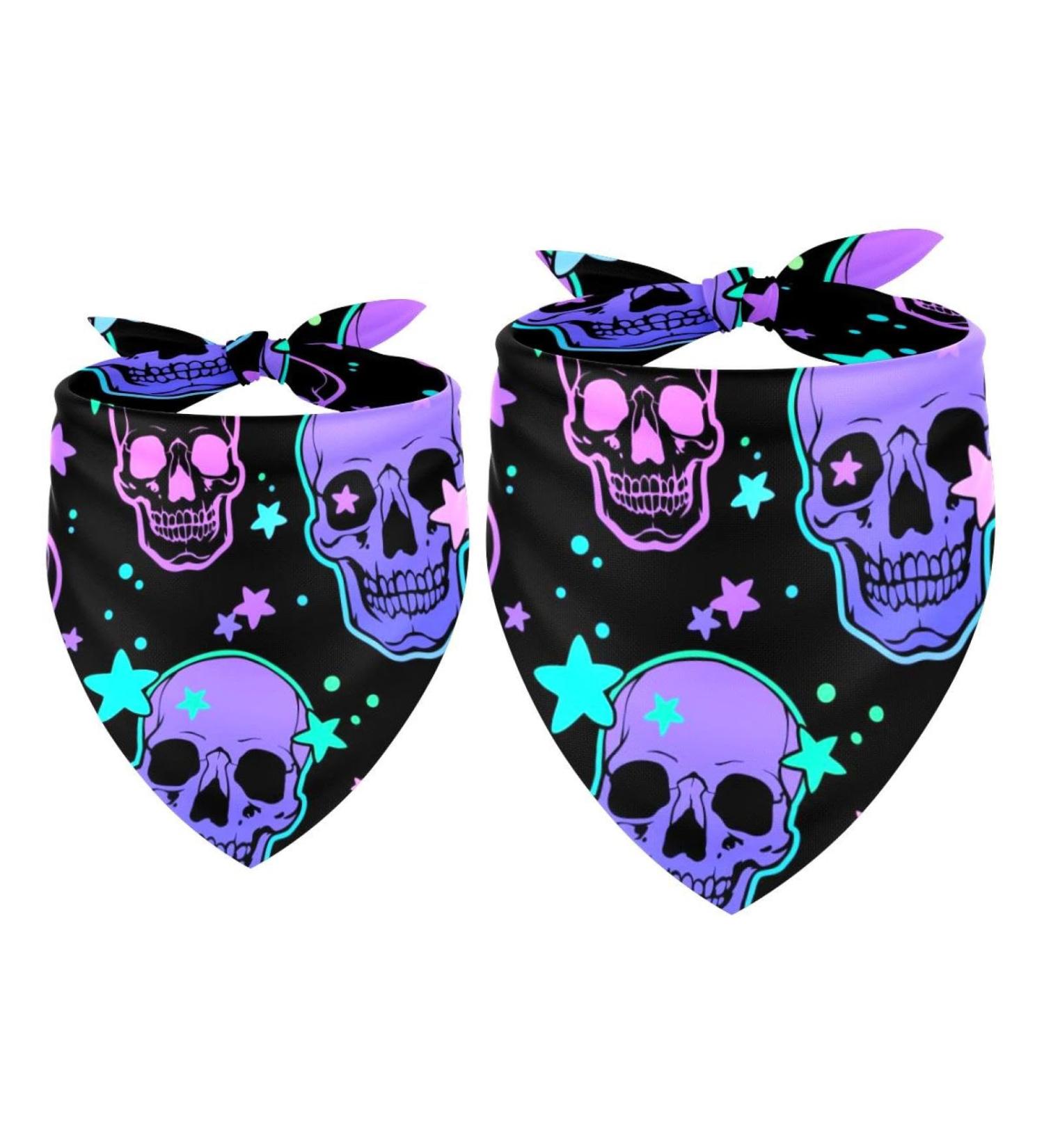 Shop Colorful Dog Scarves - Triangular Scarves for Small Medium & Large Dogs & Cats - 2 Pack - Buy Online on GoSupps.com