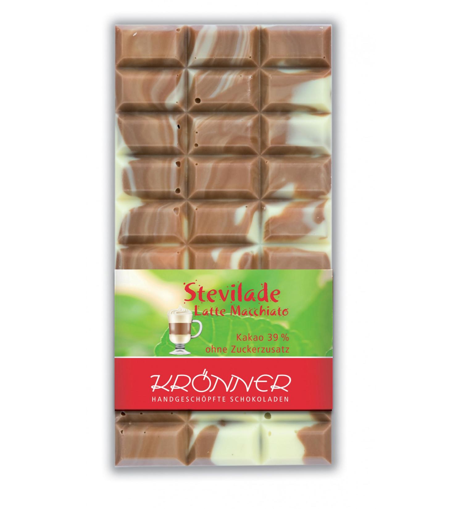 Kr nner Stevia Chocolate Latte Macchiato / 100g chocolate bar
